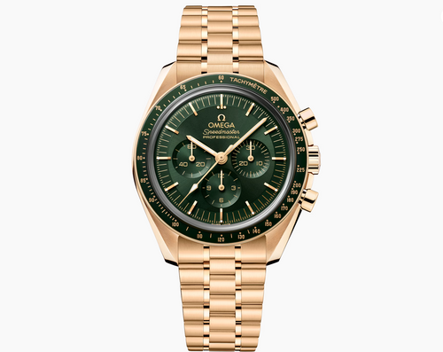 Omega Speedmaster Moonwatch Professional - 42mm Green Dial in 18K Moonshine™ Gold