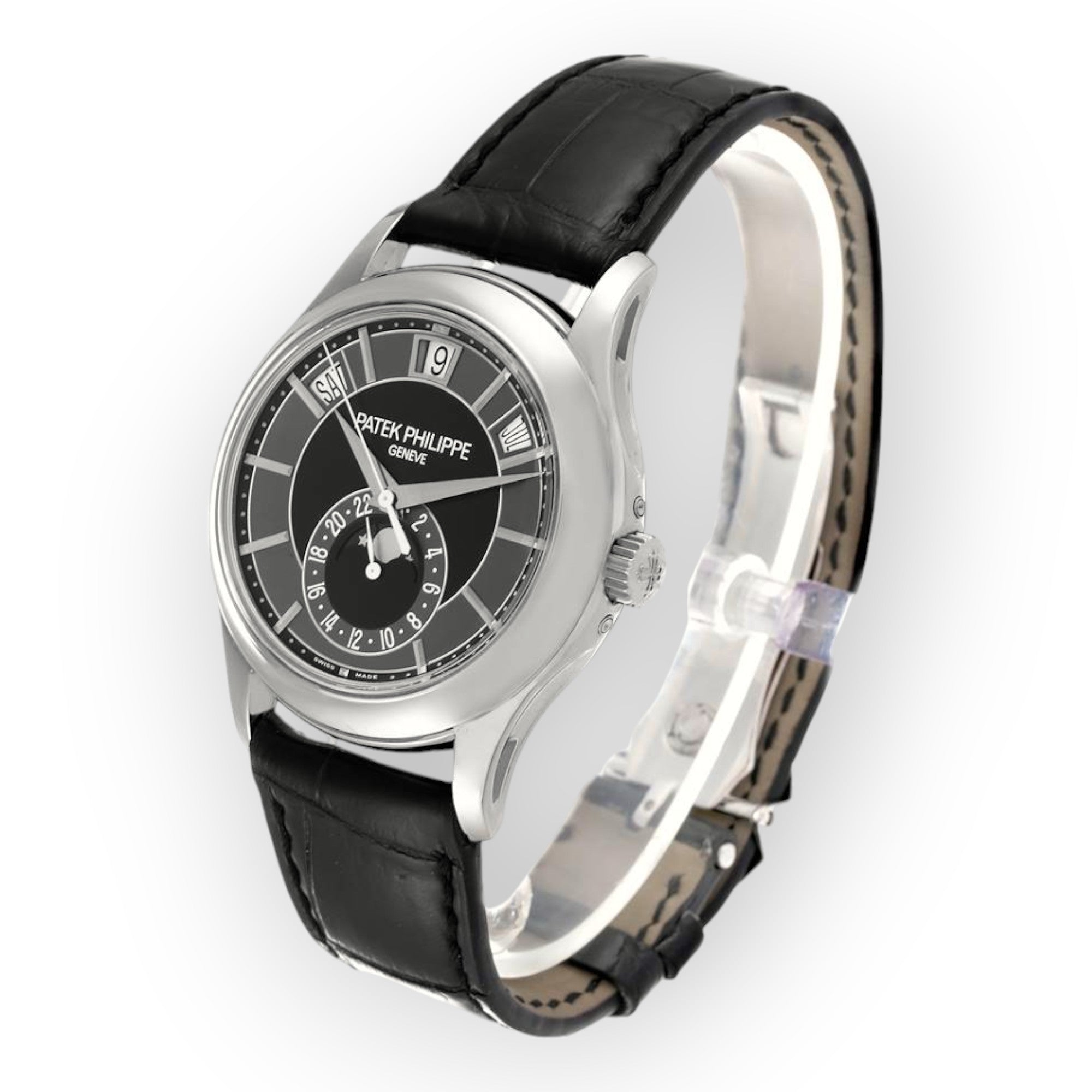 Patek Philippe 5205 Complications Annual Calendar White Gold Mens Watch-Patek Philippe-JD Watches NY