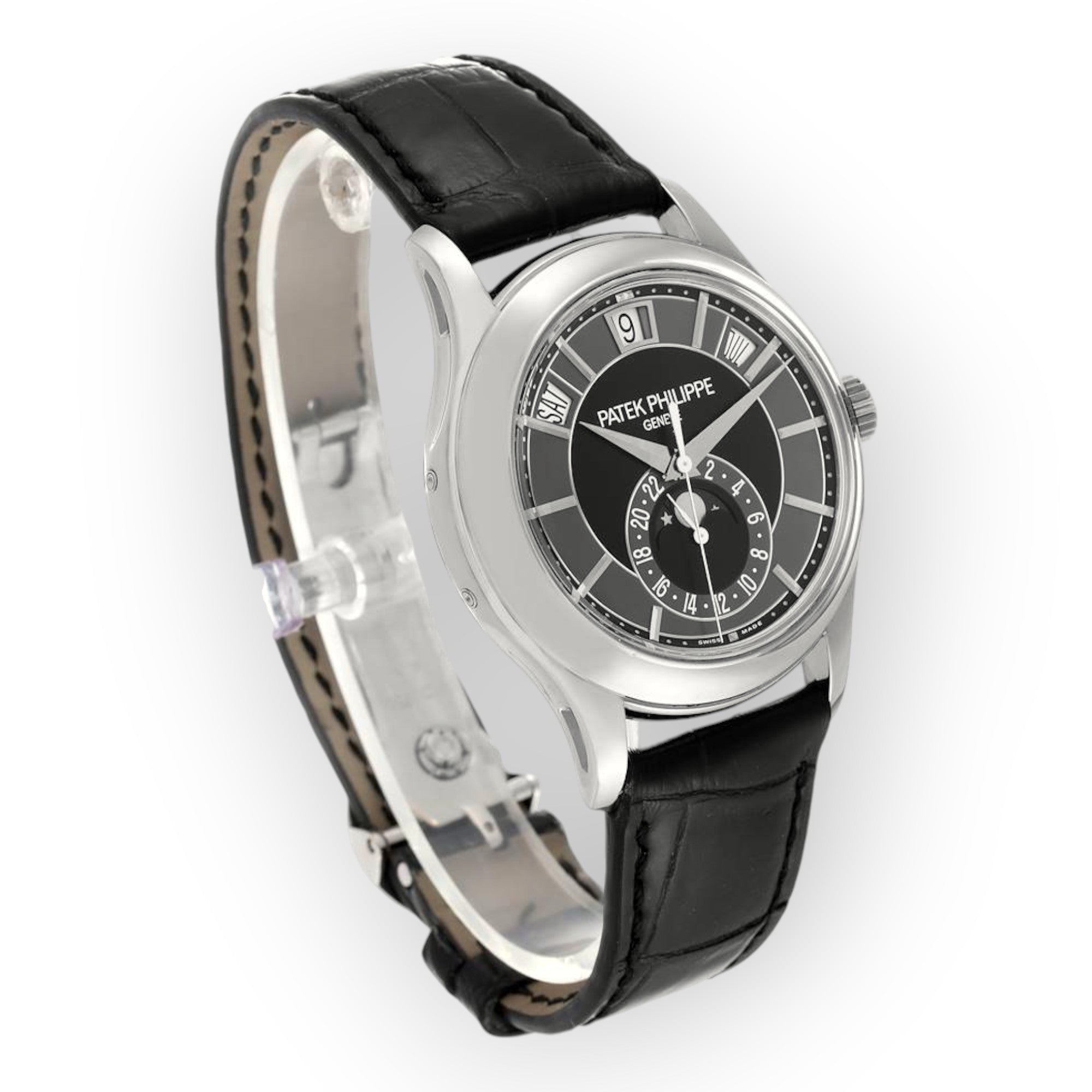 Patek Philippe 5205 Complications Annual Calendar White Gold Mens Watch-Patek Philippe-JD Watches NY