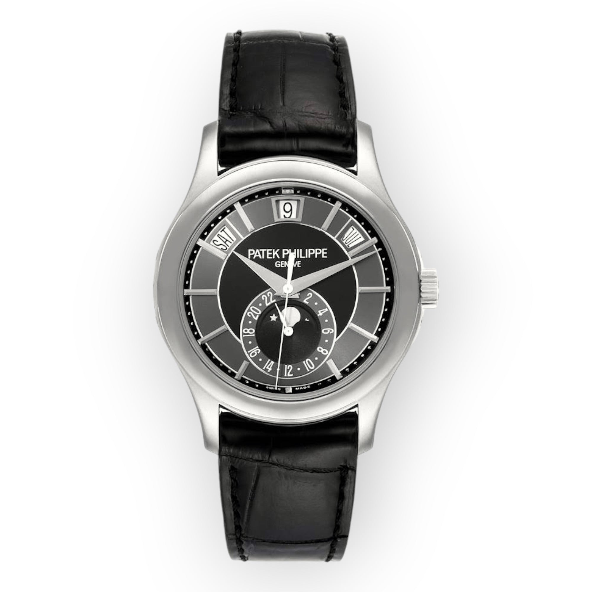 Patek Philippe 5205 Complications Annual Calendar White Gold Mens Watch-Patek Philippe-JD Watches NY