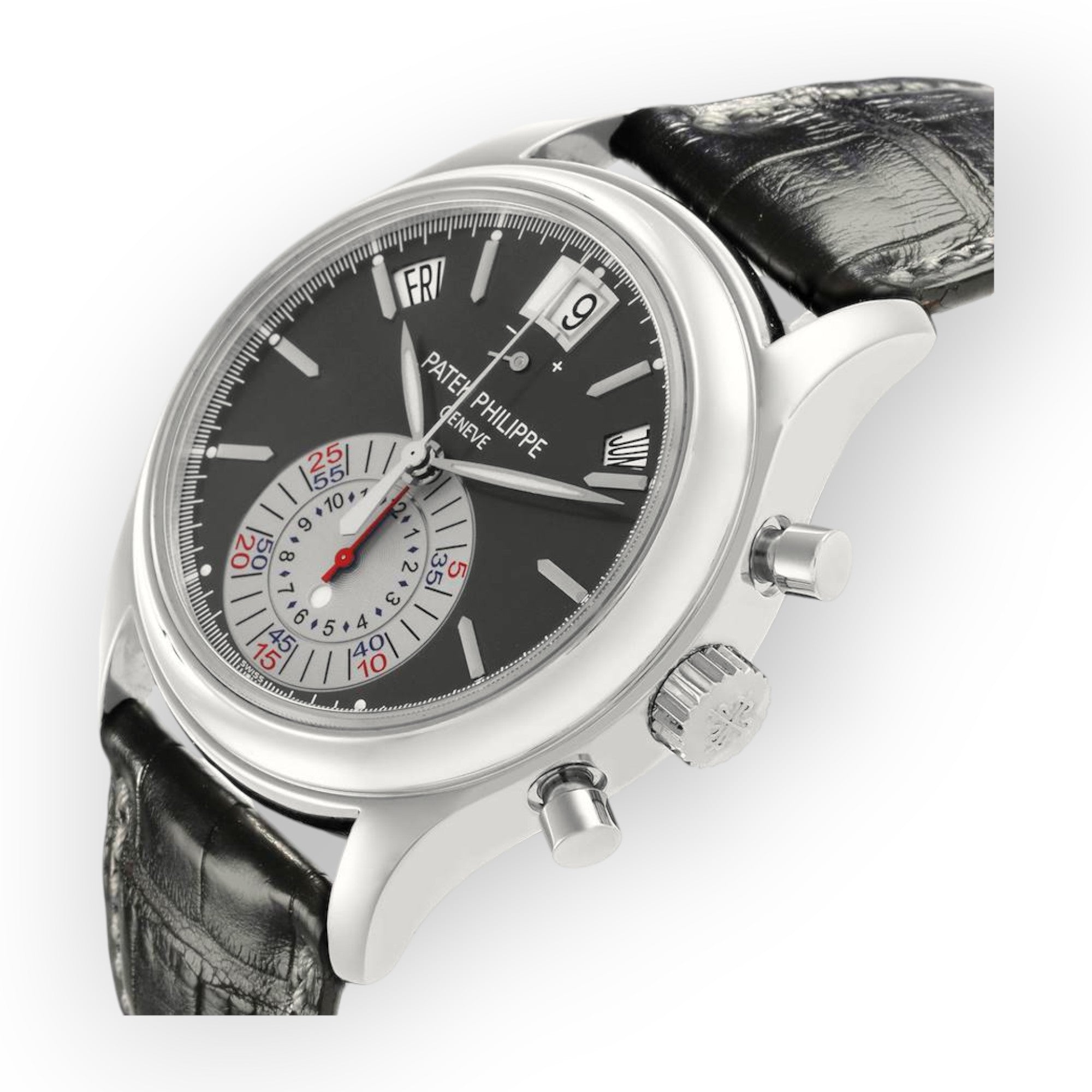 Patek Philippe Annual Calendar Chronograph Platinum Mens Watch 5960P-Patek Philippe-JD Watches NY