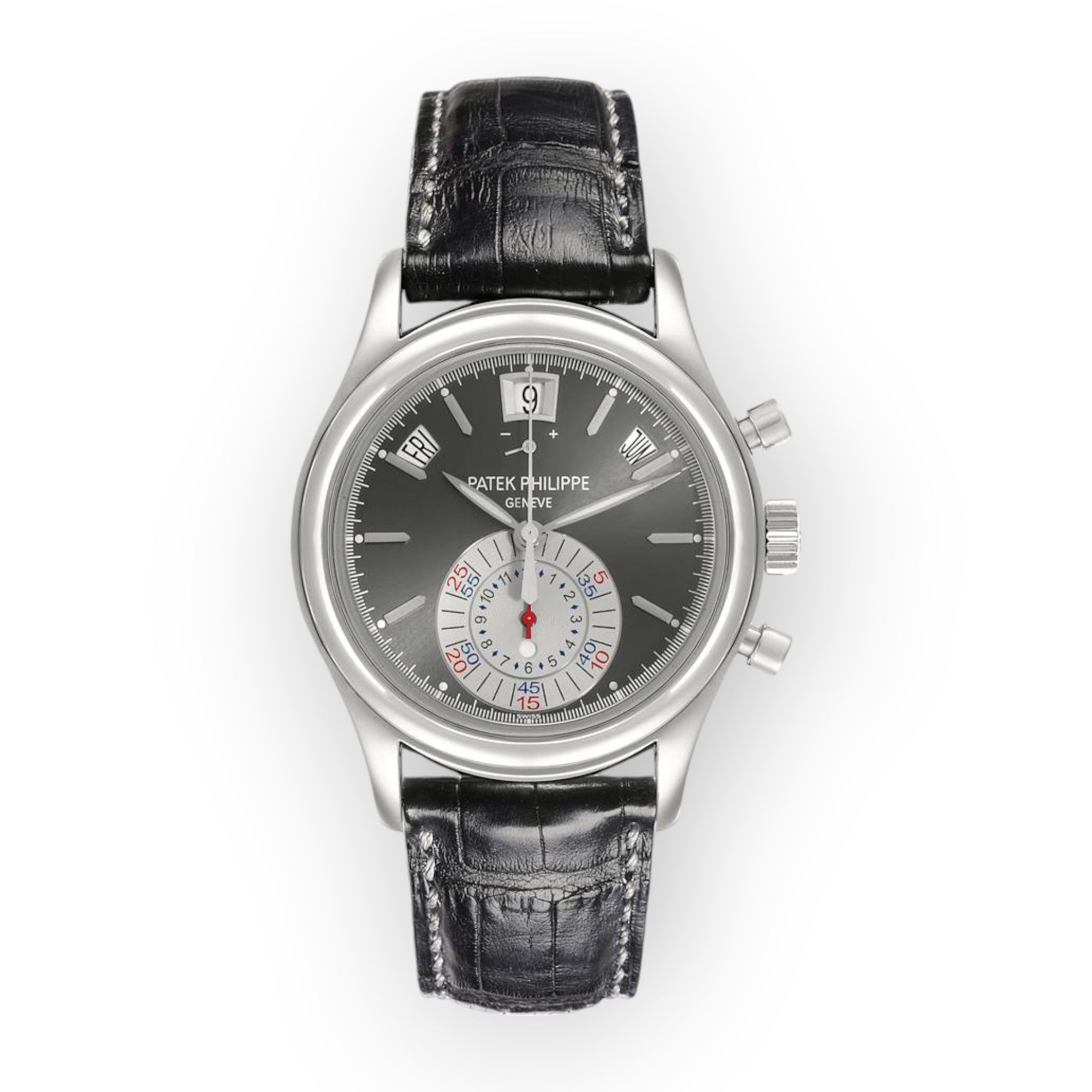 Patek Philippe Annual Calendar Chronograph Platinum Mens Watch 5960P-Patek Philippe-JD Watches NY