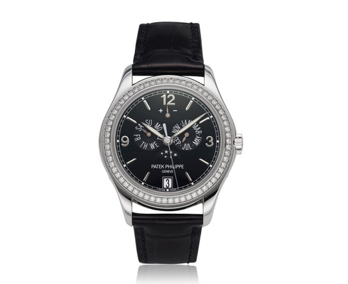 Patek Philippe Annual Calendar Moonphase 5147G – 18k White Gold & Diamond Bezel Ref. 5147G-001