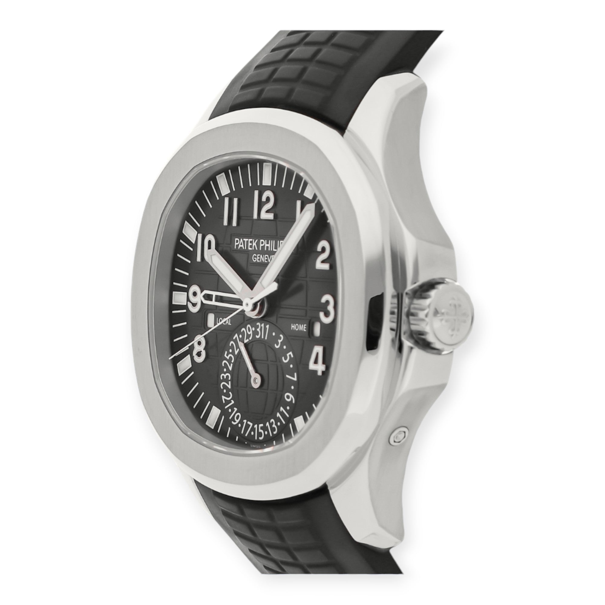 Patek Philippe Aquanaut 5164A-001 40.8MM Black Dial With Black Strap-Patek Philippe-JD Watches NY
