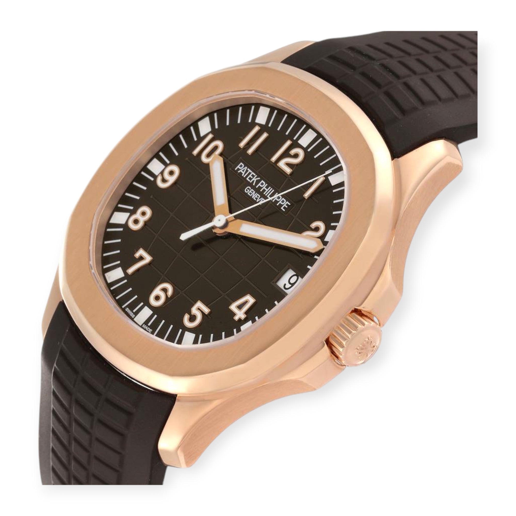 Patek Philippe Aquanaut Date 5167R Rose Gold Mens Watch-Patek Philippe-JD Watches NY