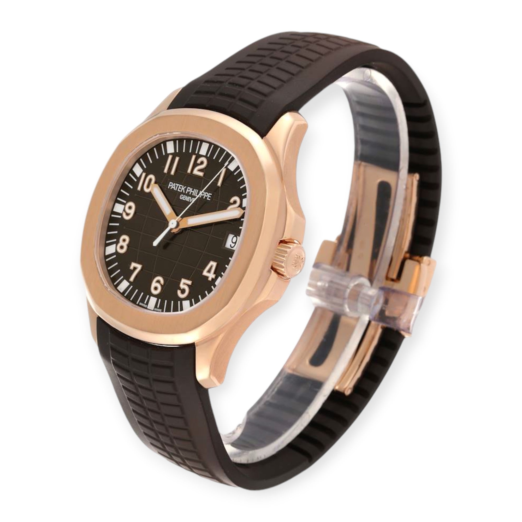 Patek Philippe Aquanaut Date 5167R Rose Gold Mens Watch-Patek Philippe-JD Watches NY