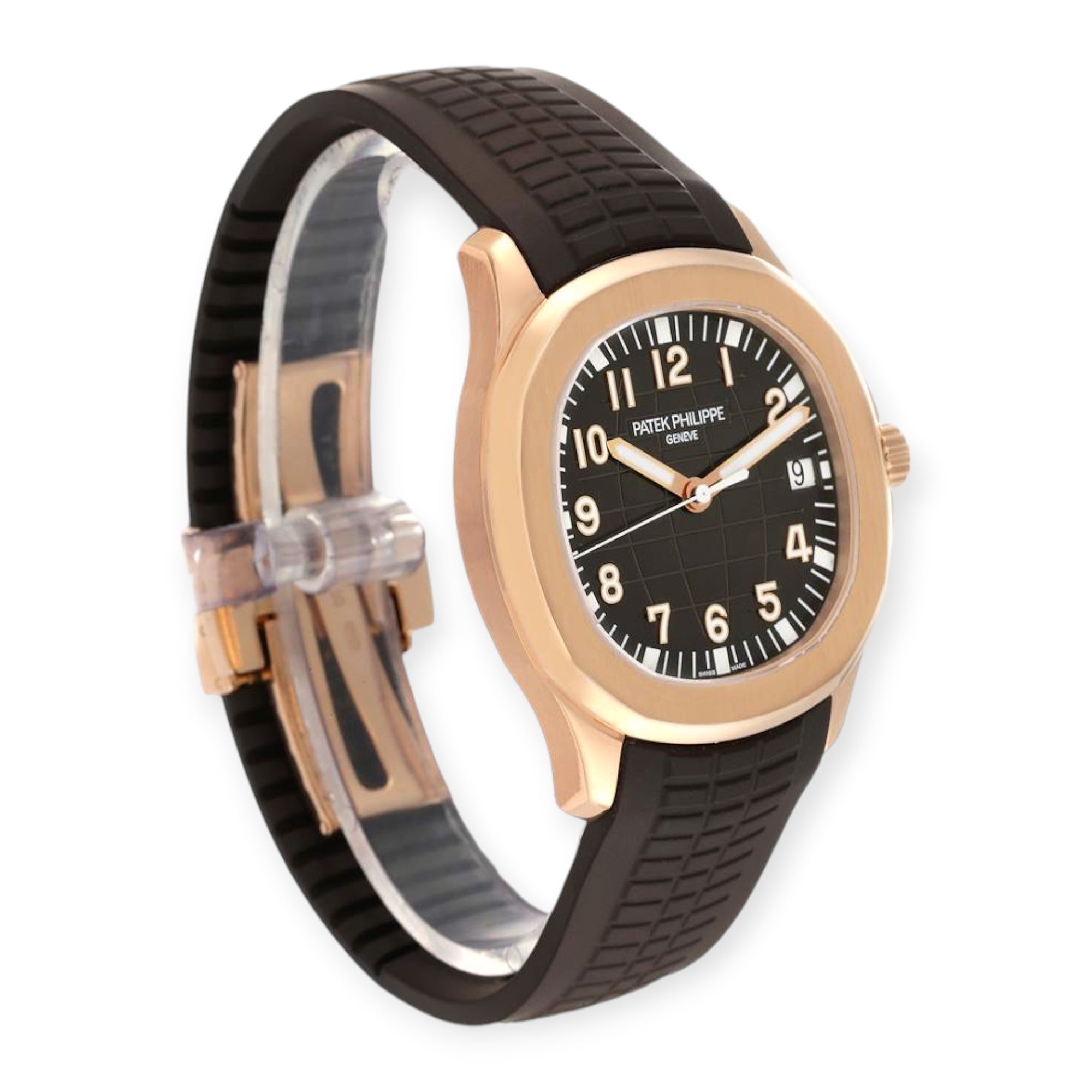 Patek Philippe Aquanaut Date 5167R Rose Gold Mens Watch-Patek Philippe-JD Watches NY