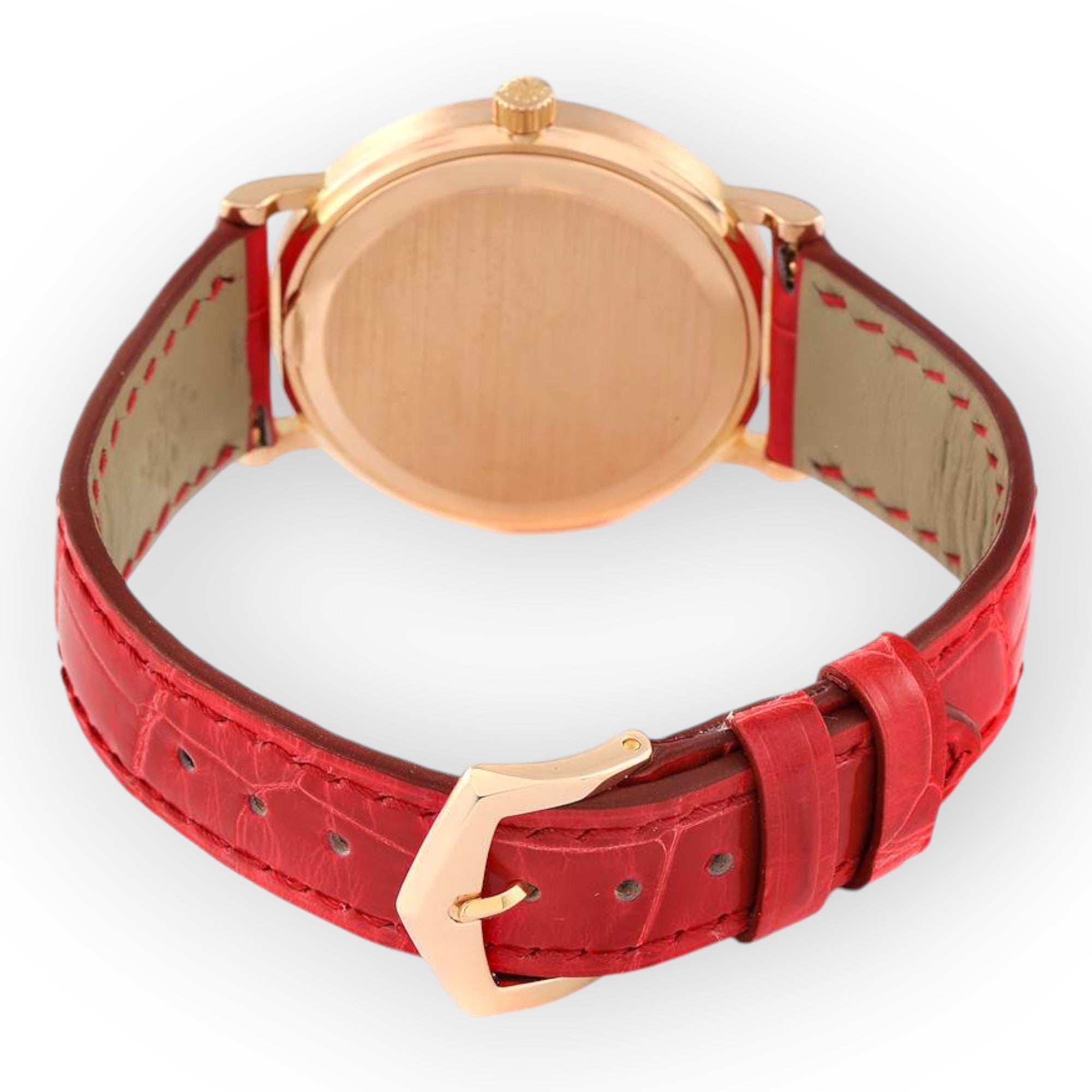 Patek Philippe 5006 Calatrava Rose Gold Silver Dial Diamond Mens Watch-Patek Philippe-JD Watches NY