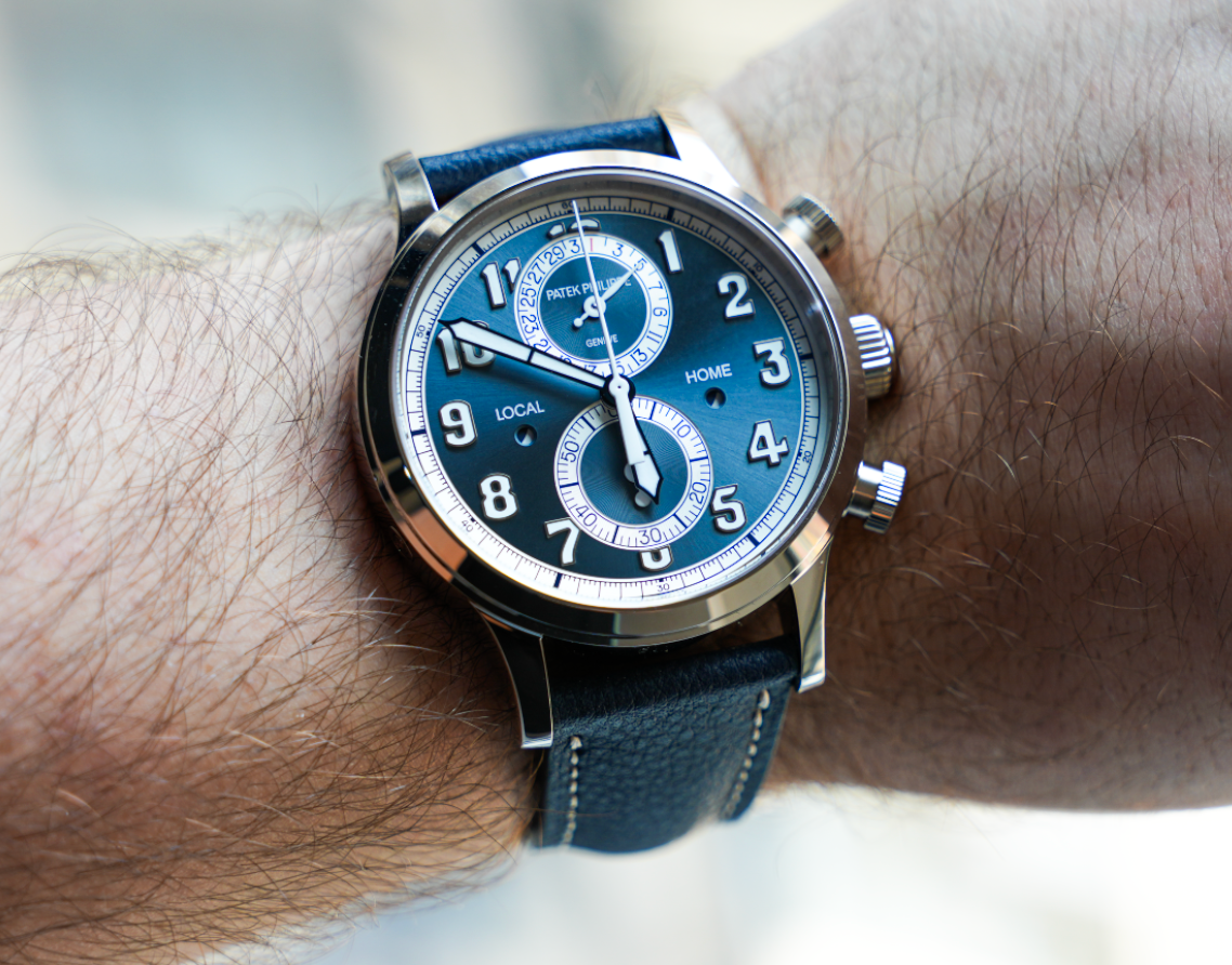 Patek Philippe Calatrava Pilot Travel Time Chronograph 5924G – 18k White Gold Ref. 5924G-001-Patek Philippe-JD Watches NY