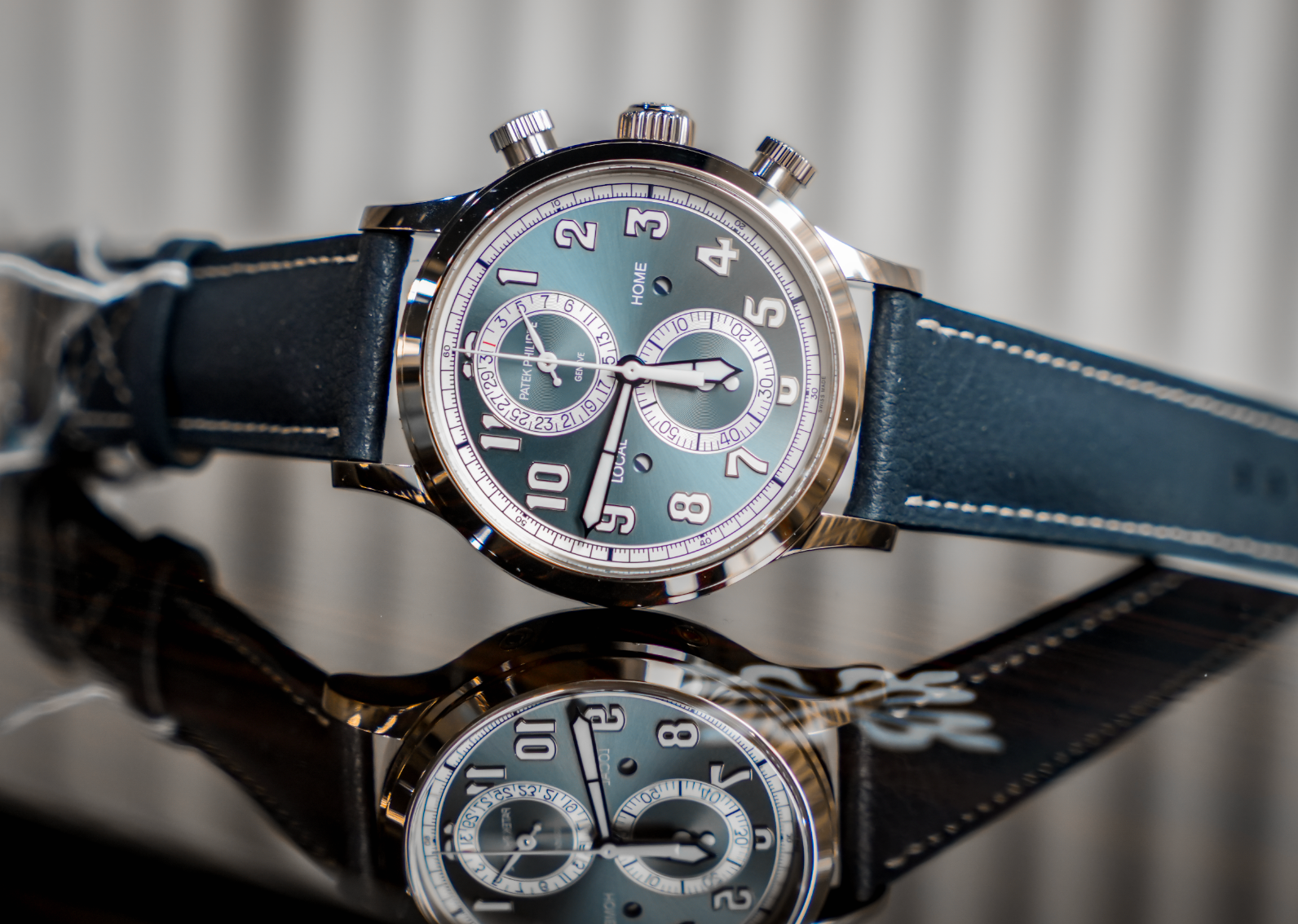 Patek Philippe Calatrava Pilot Travel Time Chronograph 5924G – 18k White Gold Ref. 5924G-001-Patek Philippe-JD Watches NY