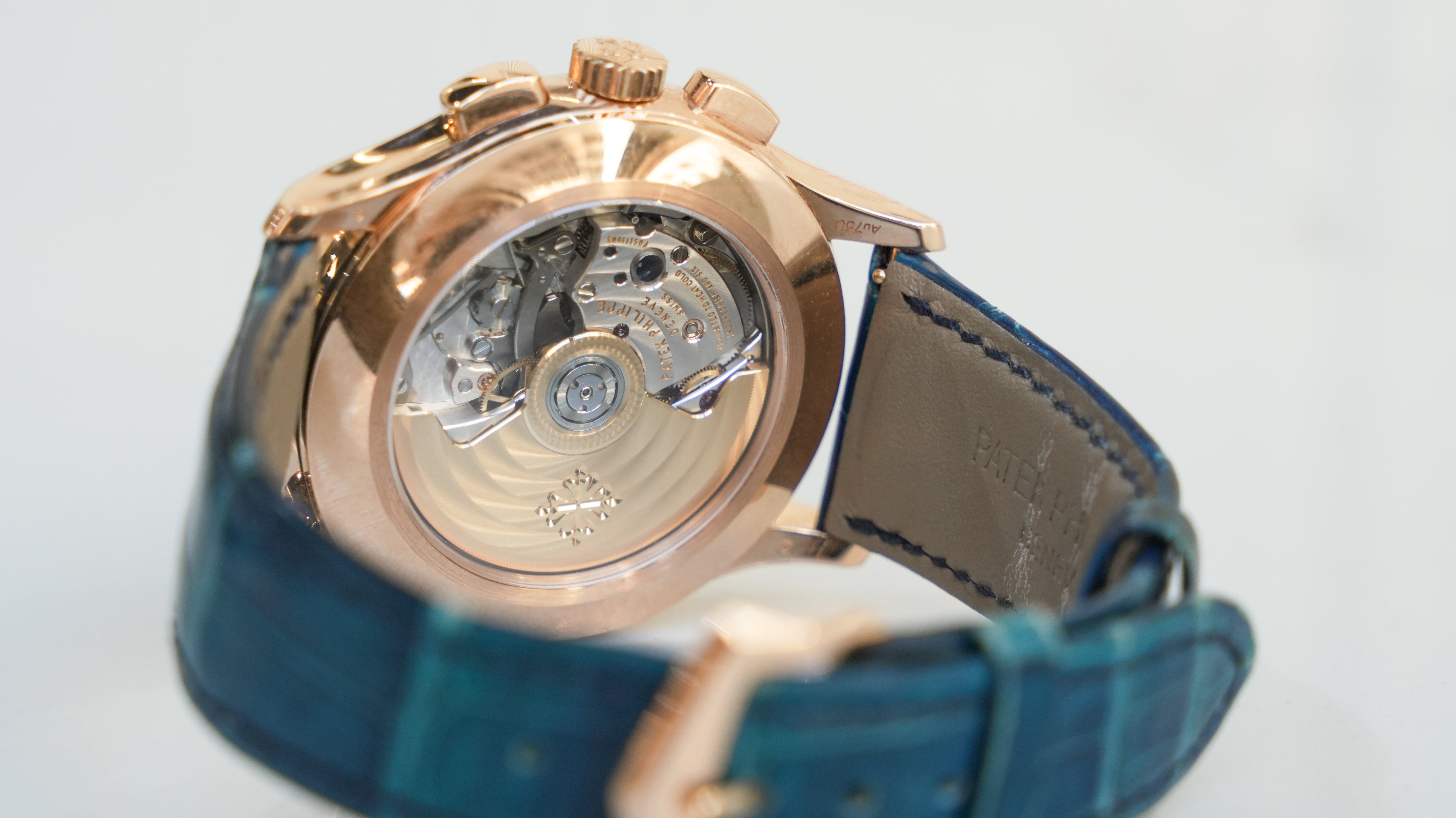 Patek Philippe Complications 5905R-010 – Rose Gold with Blue Sunray Dial & Alligator Strap-Patek Philippe-JD Watches NY
