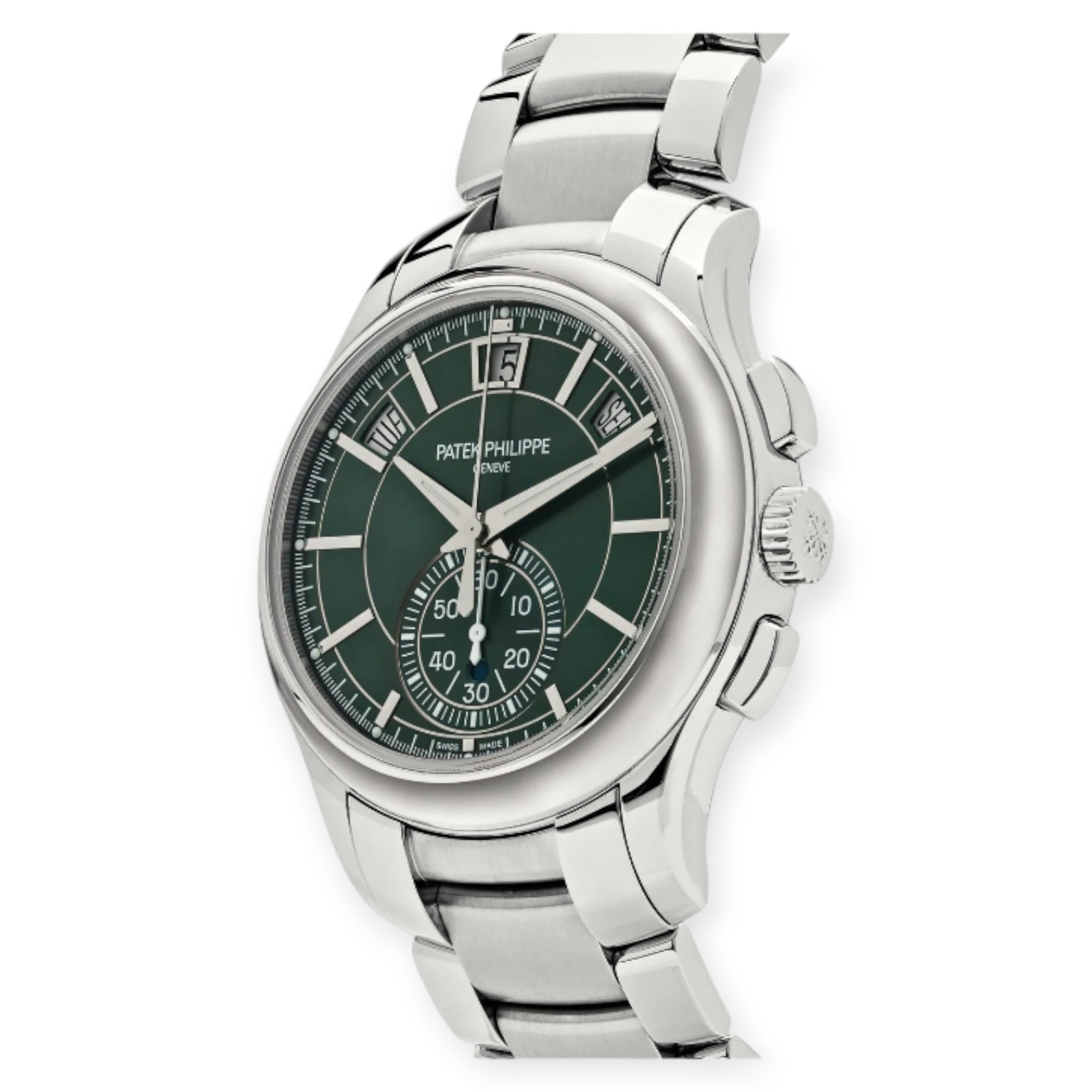 Patek Philippe Complications Flyback Chronograph Annual Calendar 5905 42MM Green Dial-Patek Philippe-JD Watches NY