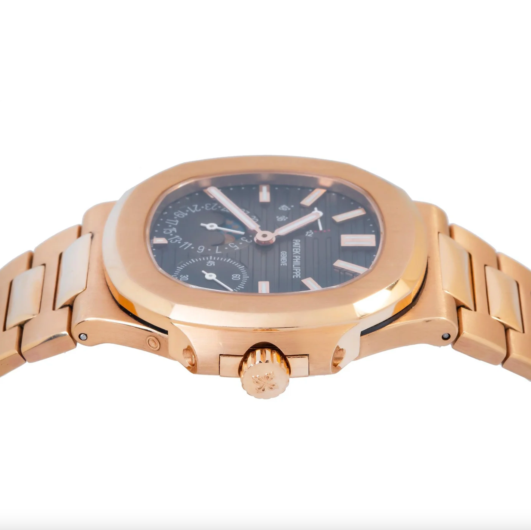 Patek Philippe Nautilus 5712-1R-001 40MM Sunburst Brown Dial With Rose Gold Bracelet-Patek Philippe-JD Watches NY