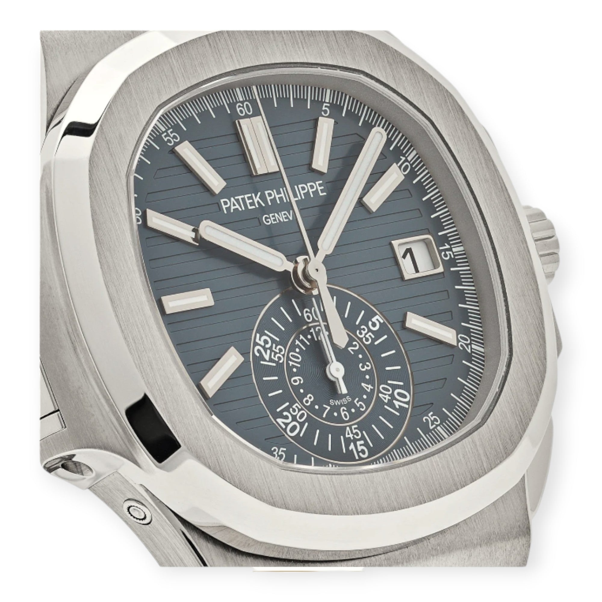 Patek Philippe Nautilus 5980 Denim Steel Mens Watch-Patek Philippe-JD Watches NY