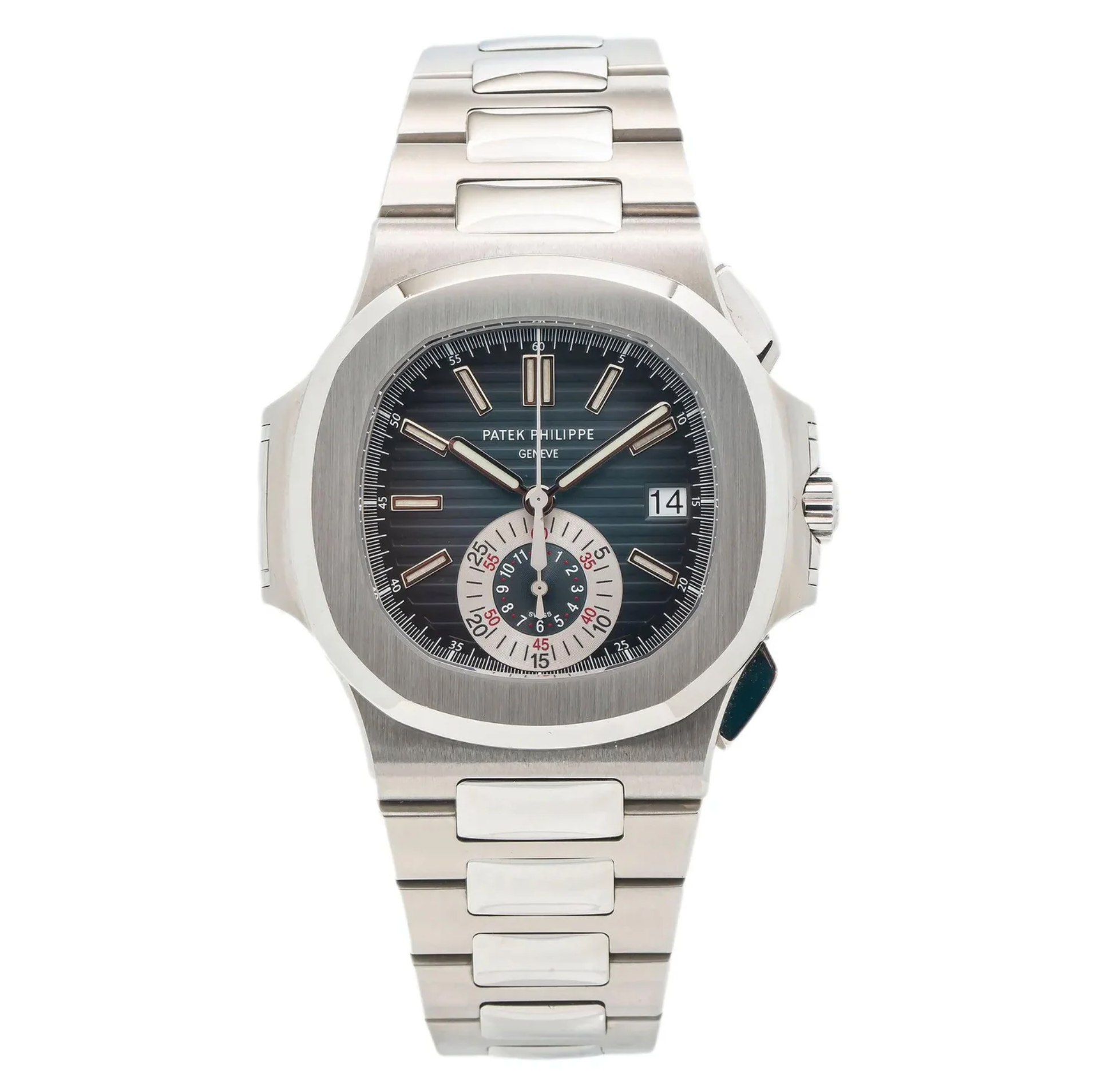 Patek Philippe Nautilus Chronograph – Stainless Steel with Blue Dial Ref. 5980/1A-001-Patek Philippe-JD Watches NY