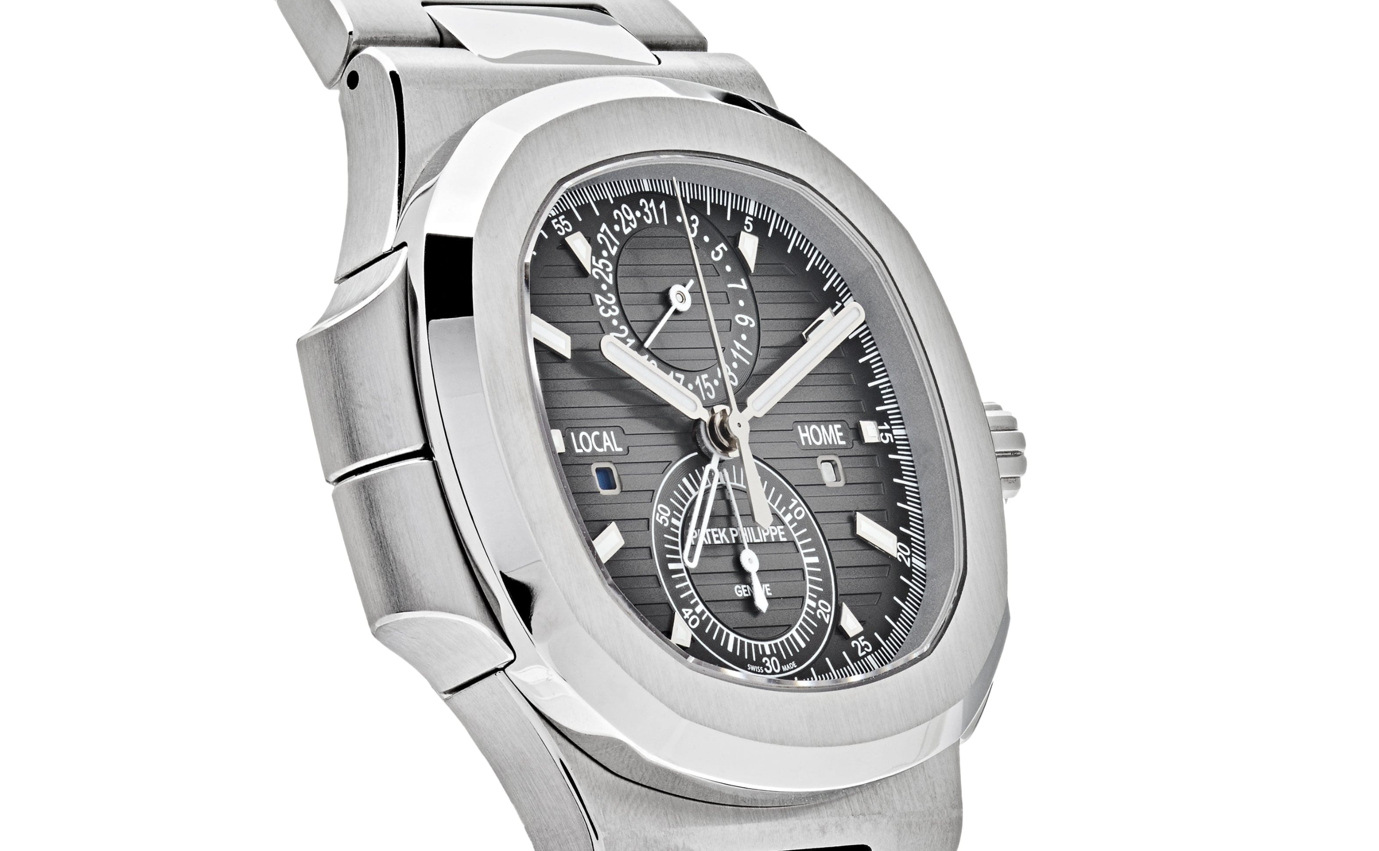 Patek Philippe Nautilus Travel Time Chronograph – Stainless Steel Ref. 5990/1A-001-JD Watches NY-JD Watches NY