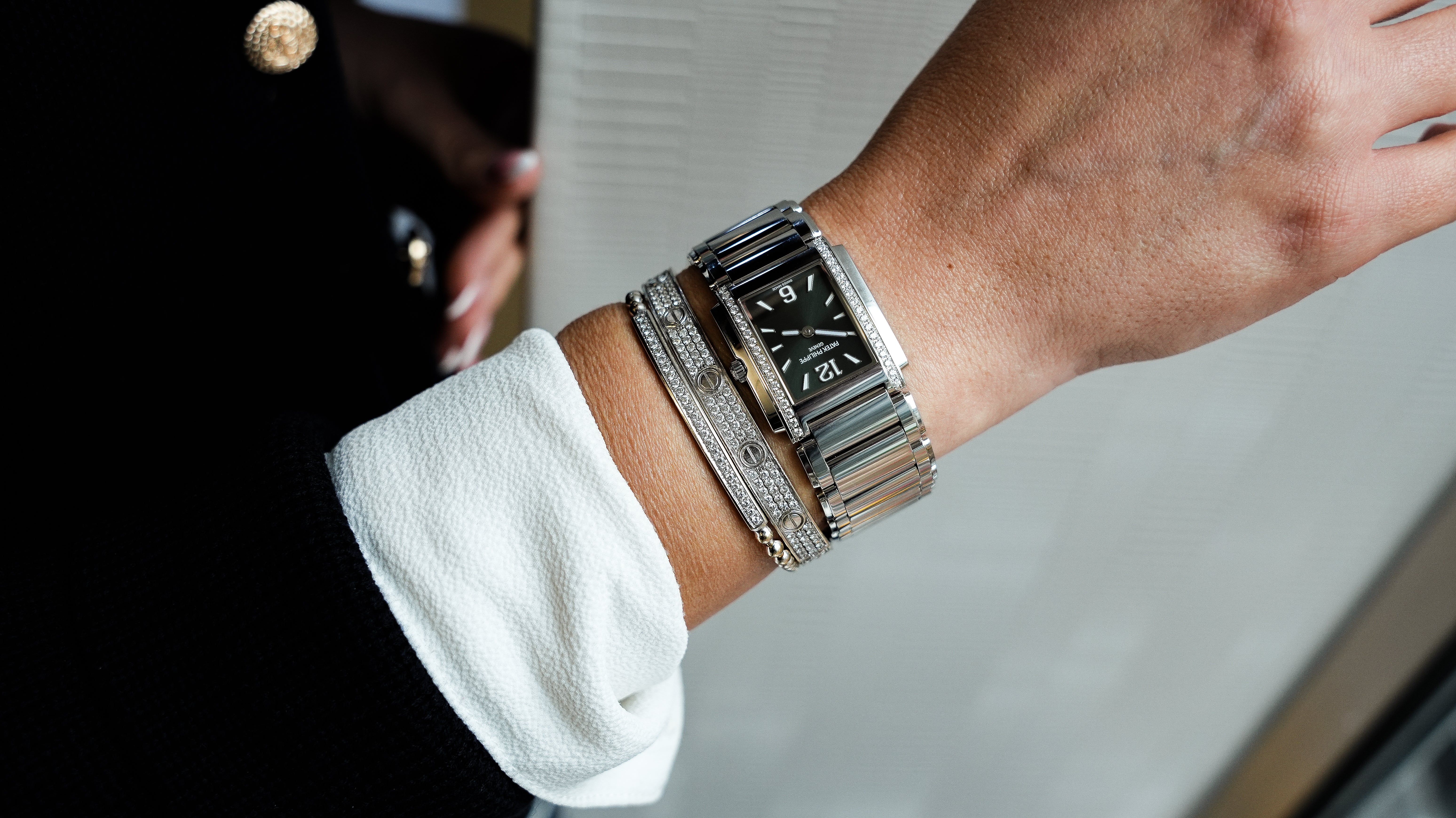 Patek Philippe Twenty-4 4910/1200A-011 'Ladies' Stainless Steel Green Diamond Dial Quartz-Patek Philippe-JD Watches NY