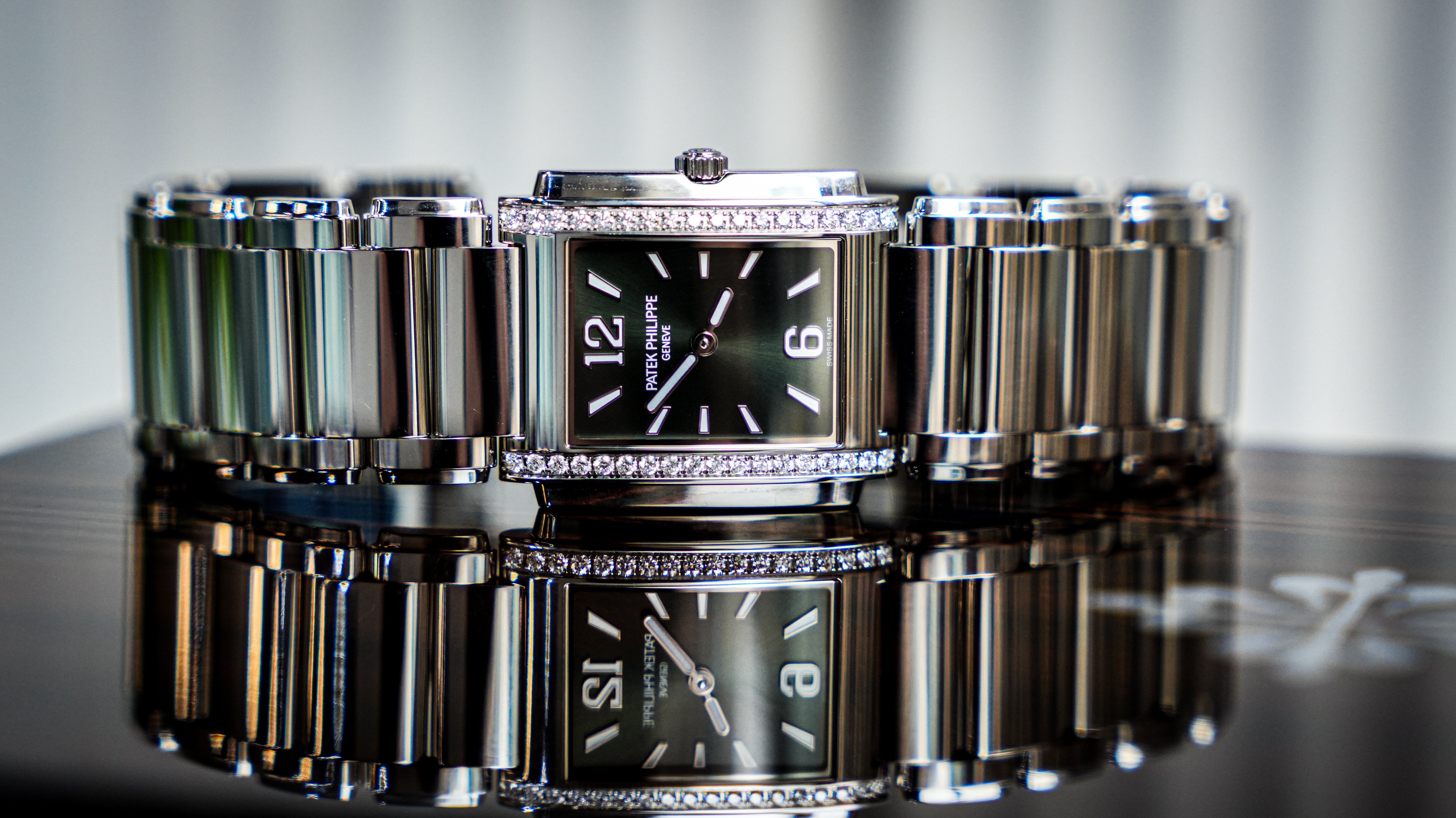 Patek Philippe Twenty-4 4910/1200A-011 'Ladies' Stainless Steel Green Diamond Dial Quartz-Patek Philippe-JD Watches NY