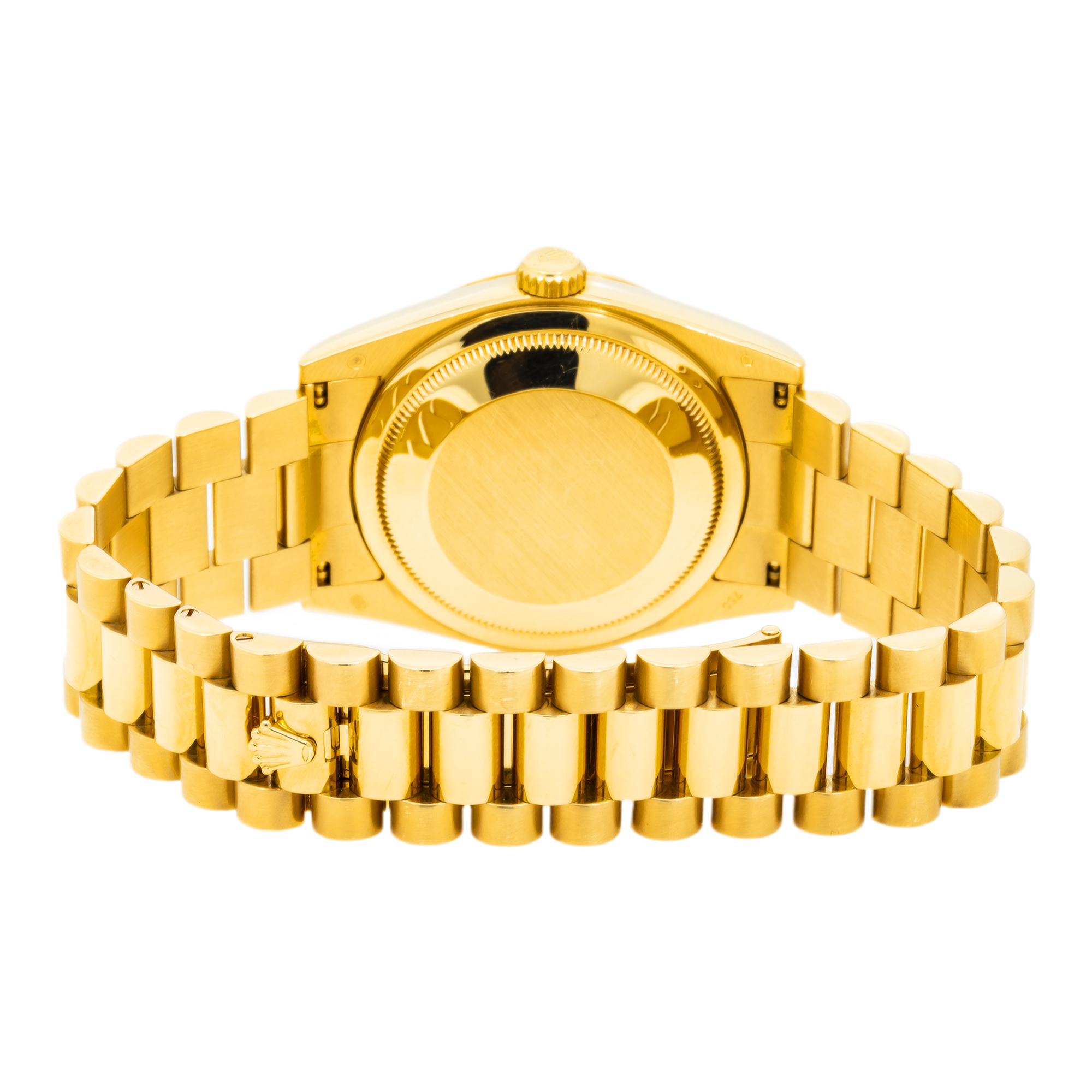 Rolex 18K Yellow Gold Day Date with Champagne Diamond Dial and President Bracelet-Rolex-JD Watches NY