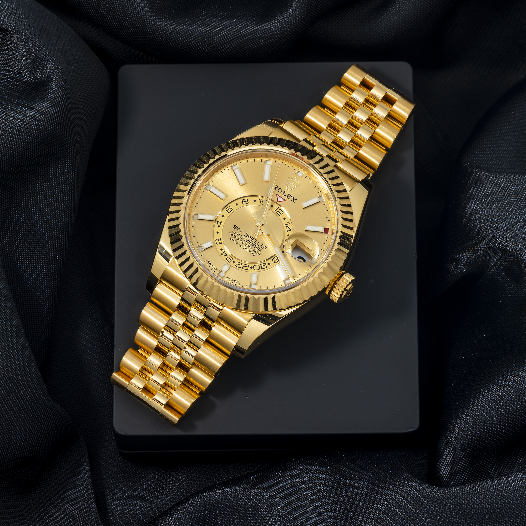 Rolex 18K Yellow Gold Sky-Dweller 336938 Jubilee Bracelet-Rolex-JD Watches NY