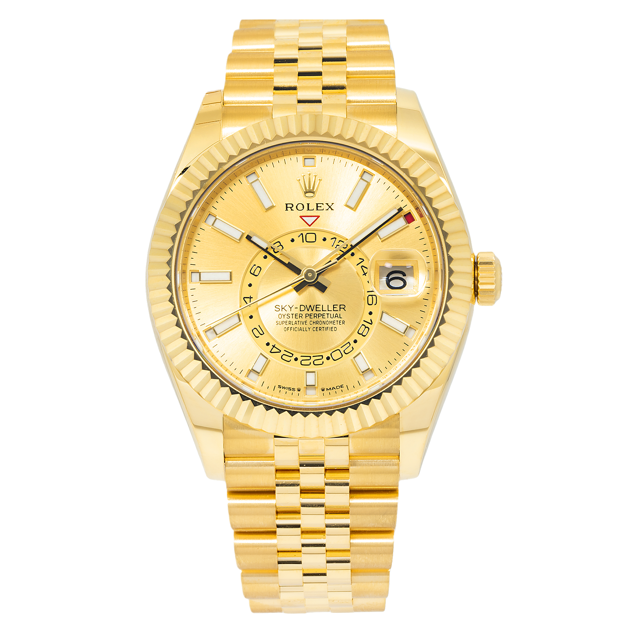 Rolex 18K Yellow Gold Sky-Dweller 336938 Jubilee Bracelet-Rolex-JD Watches NY