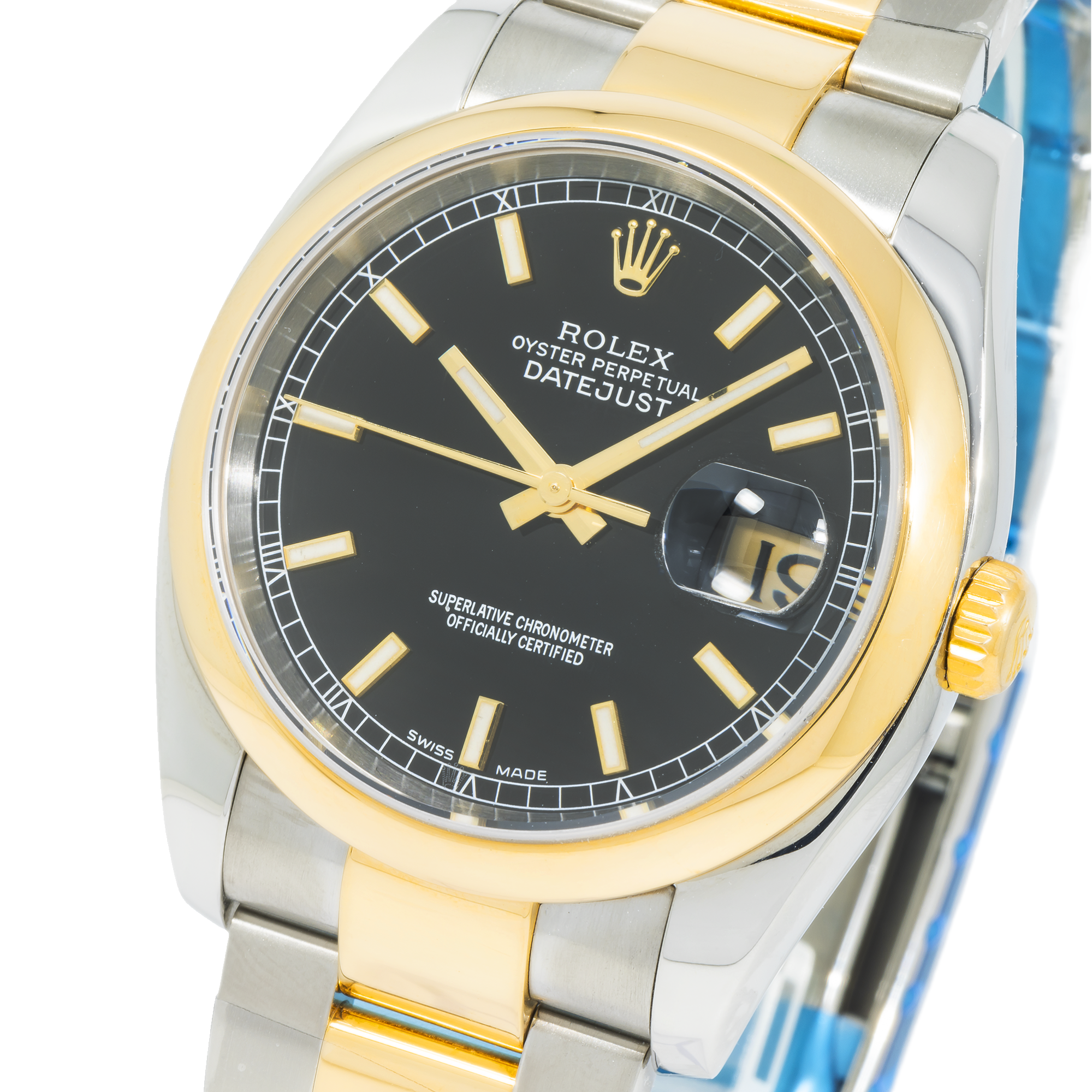 Rolex 18kt Yellow Gold & Stainless Steel Datejust 116203 with Oyster Bracelet-Rolex-JD Watches NY