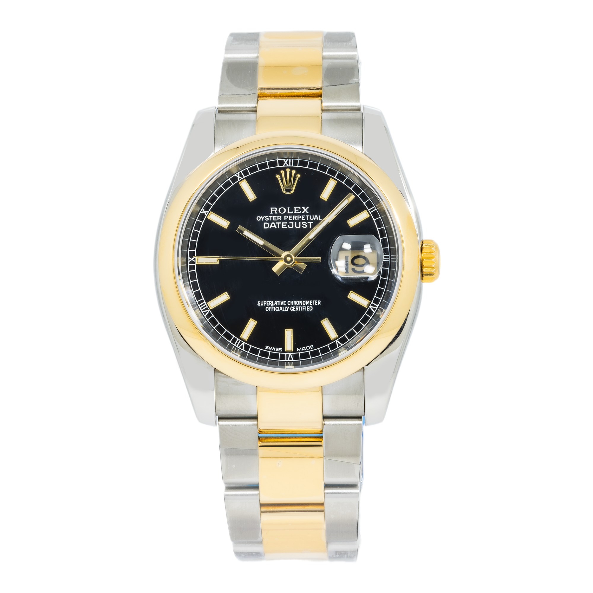 Rolex 18kt Yellow Gold & Stainless Steel Datejust 116203 with Oyster Bracelet-Rolex-JD Watches NY