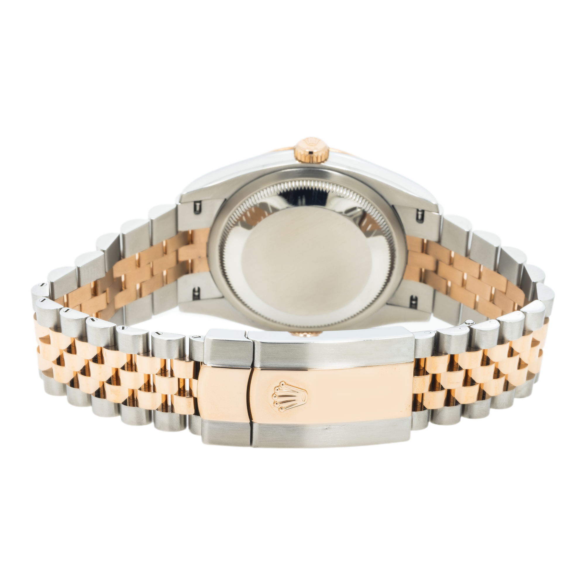 Rolex 36mm Datejust Stainless Steel & Everose Gold 126231 with Silver fluted dial and Jubilee Bracelet (Year: 2023 to 2025)-Rolex-JD Watches NY