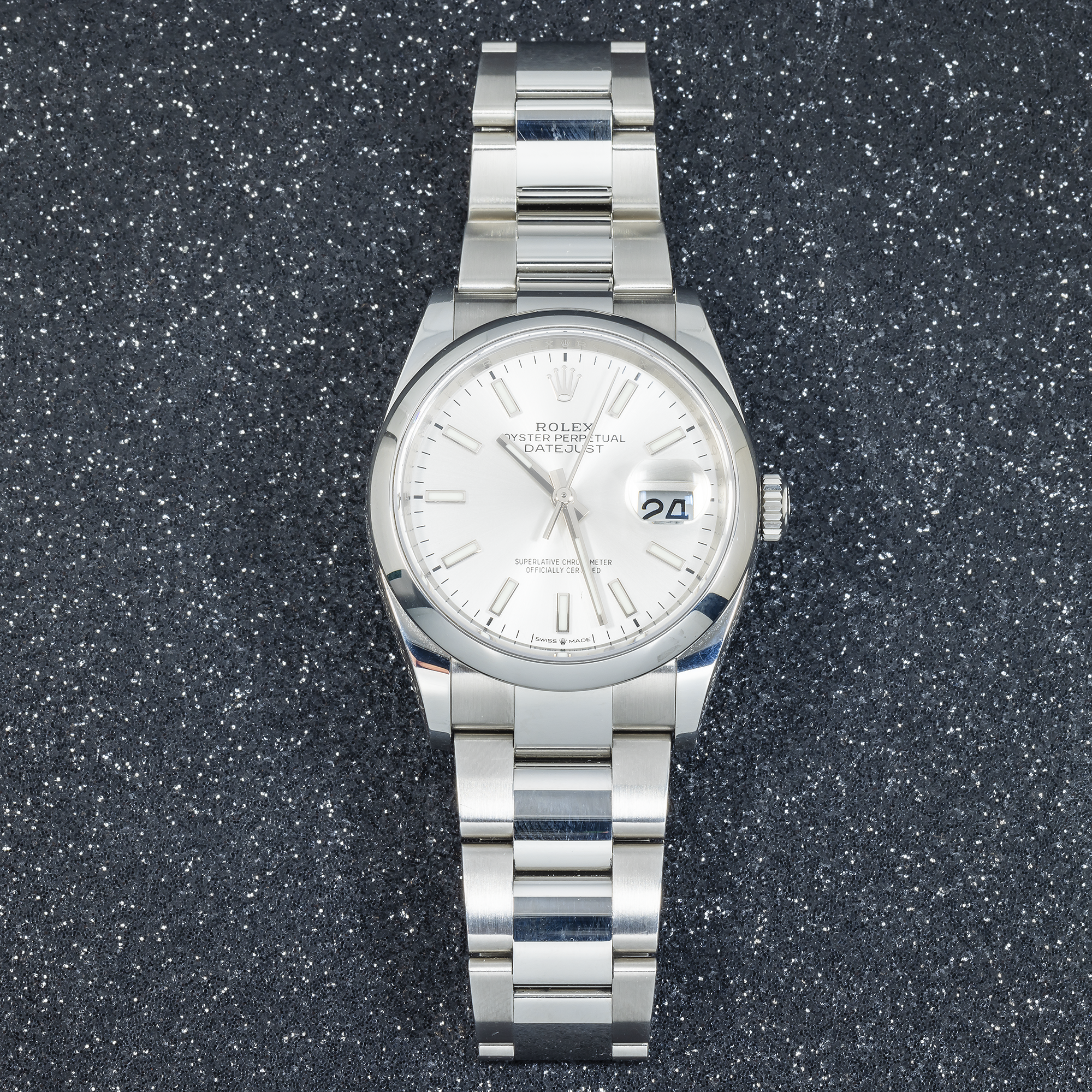 Rolex 36mm Oyster Perpetual 126200 with Silver Dial-Rolex-JD Watches NY