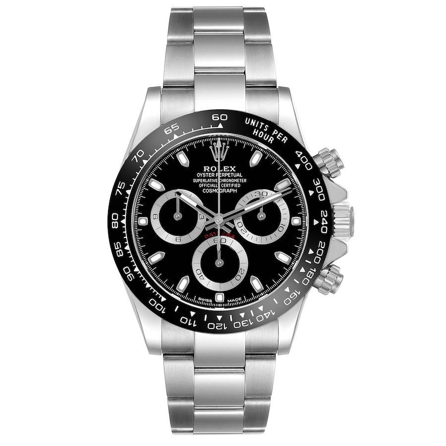 Rolex Cosmograph Daytona 126500LN 40mm Black Dial Oystersteel Cerachrom Bezel Chronograph