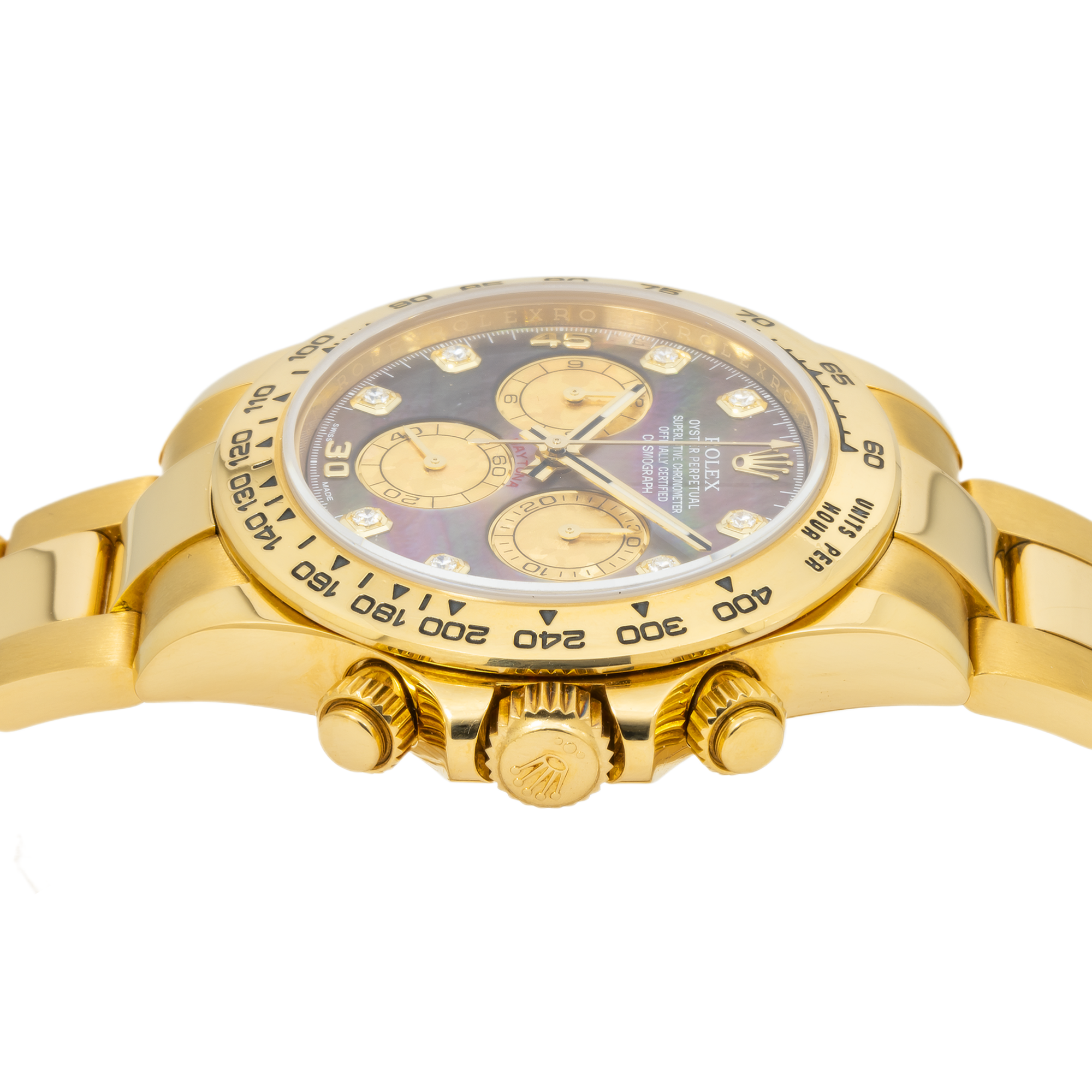 Rolex Cosmograph Daytona 116508 Black Mother Of Pearl Diamond Dial-Rolex-JD Watches NY