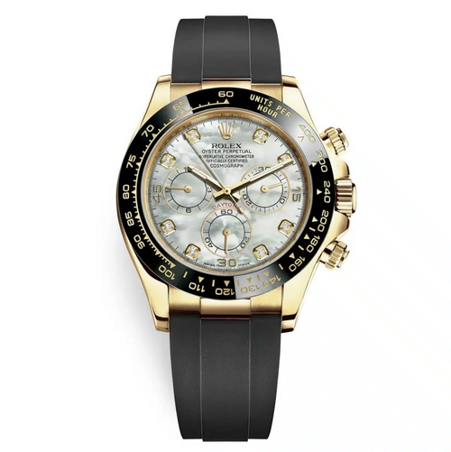 Rolex Cosmograph Daytona – 18k Yellow Gold with Mother-of-Pearl Dial and Oysterflex Bracelet Ref. 116518LN