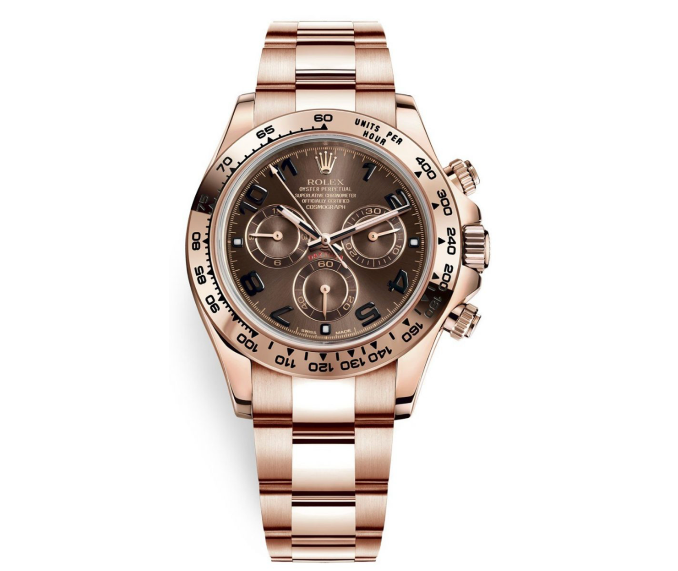 Rolex Cosmograph Daytona Rose Gold with Chocolate Arabic Dial 116505-Rolex-JD Watches NY