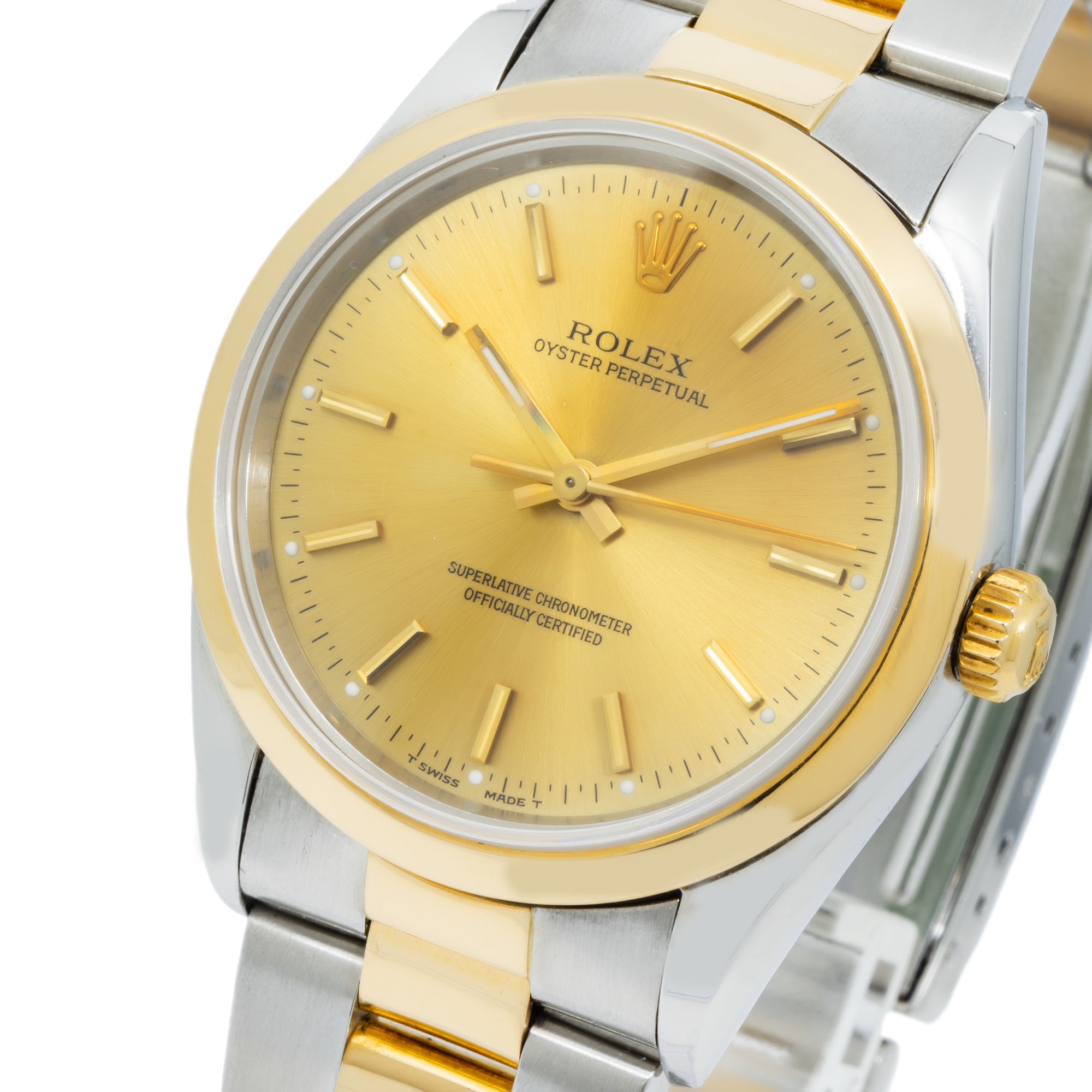 Rolex Date 14203 Stainless Steel and Yellow Gold with Oyster Bracelet-Rolex-JD Watches NY