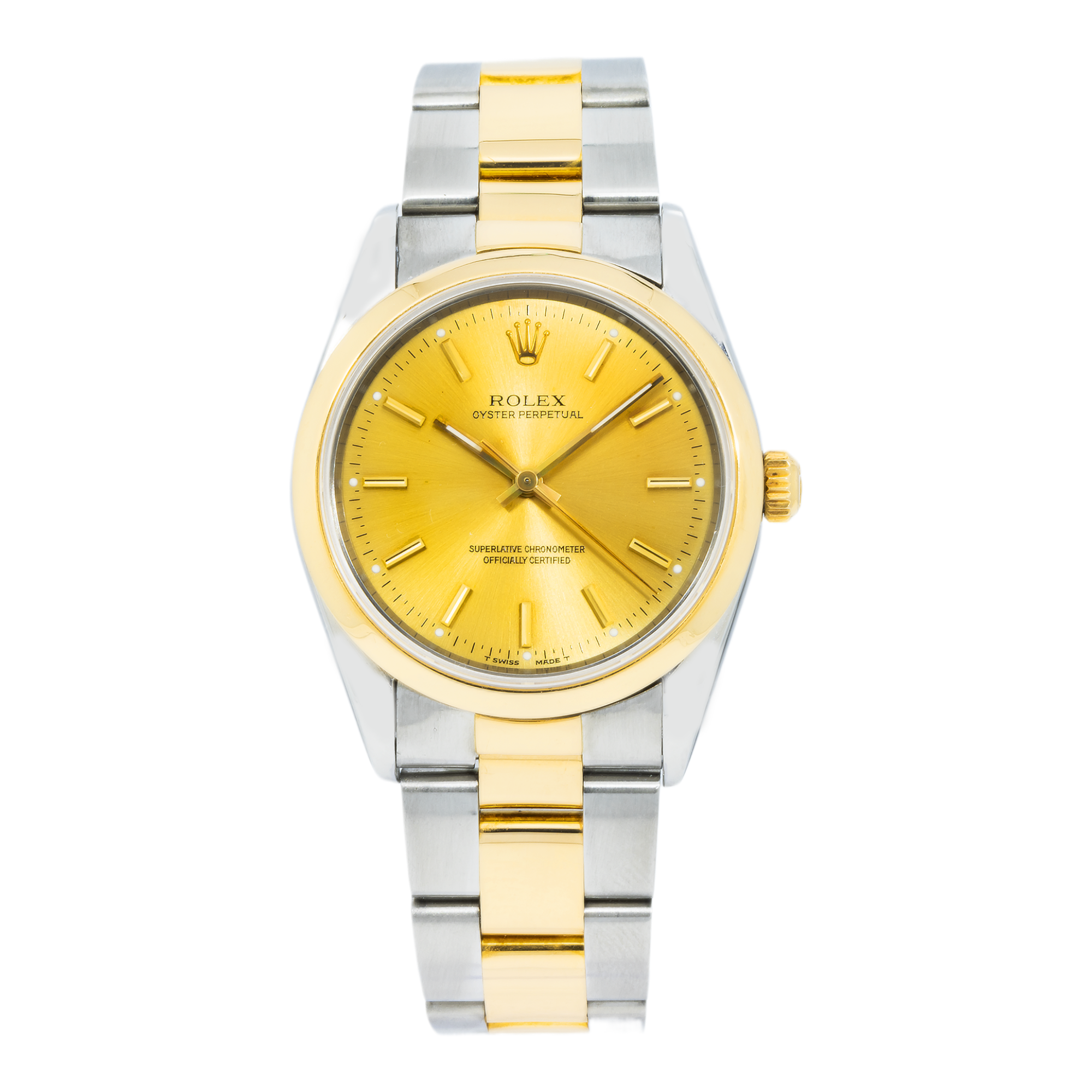 Rolex Date 14203 Stainless Steel and Yellow Gold with Oyster Bracelet-Rolex-JD Watches NY