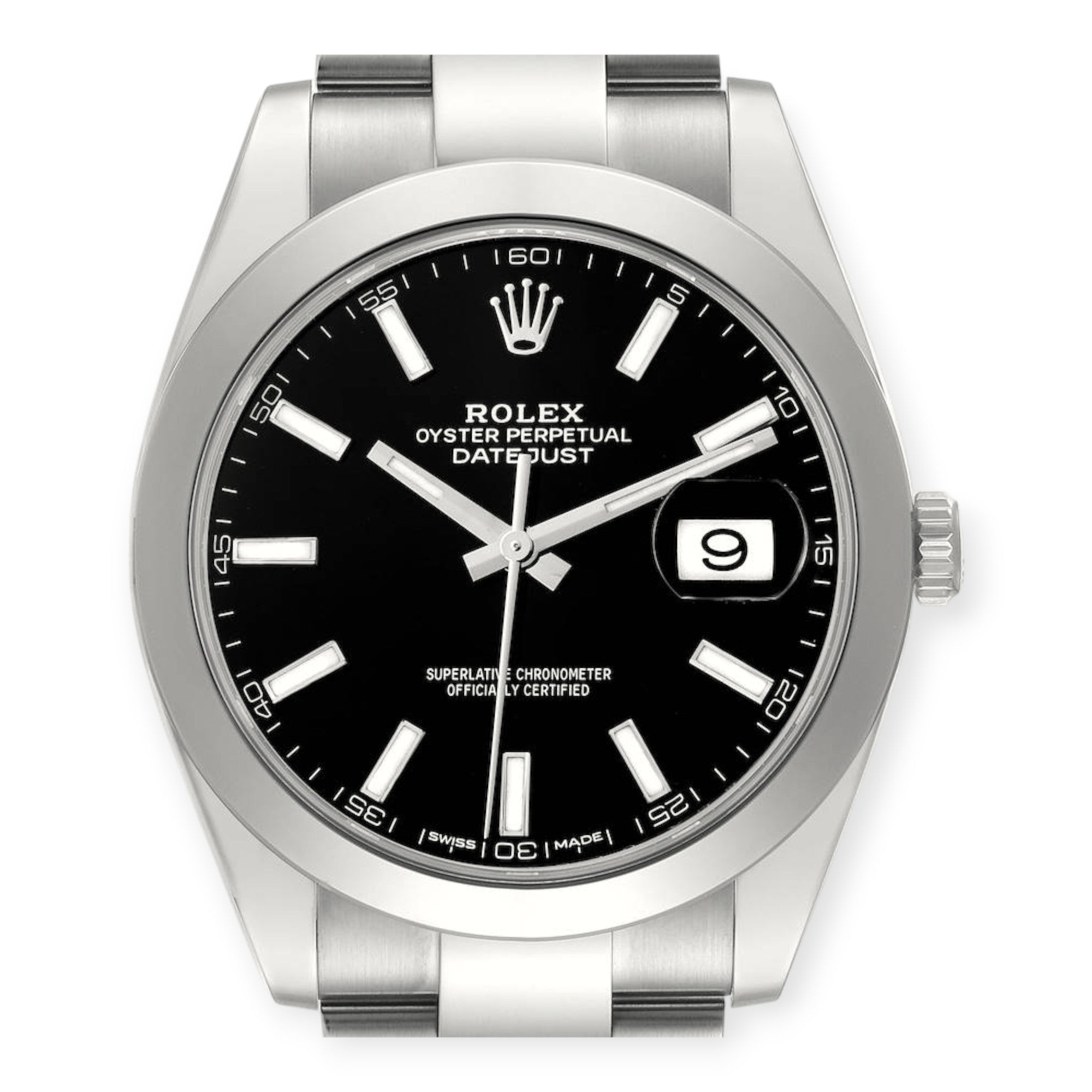 Rolex Datejust 126300 41MM Black Dial With Stainless Steel Oyster Bracelet-Rolex-JD Watches NY