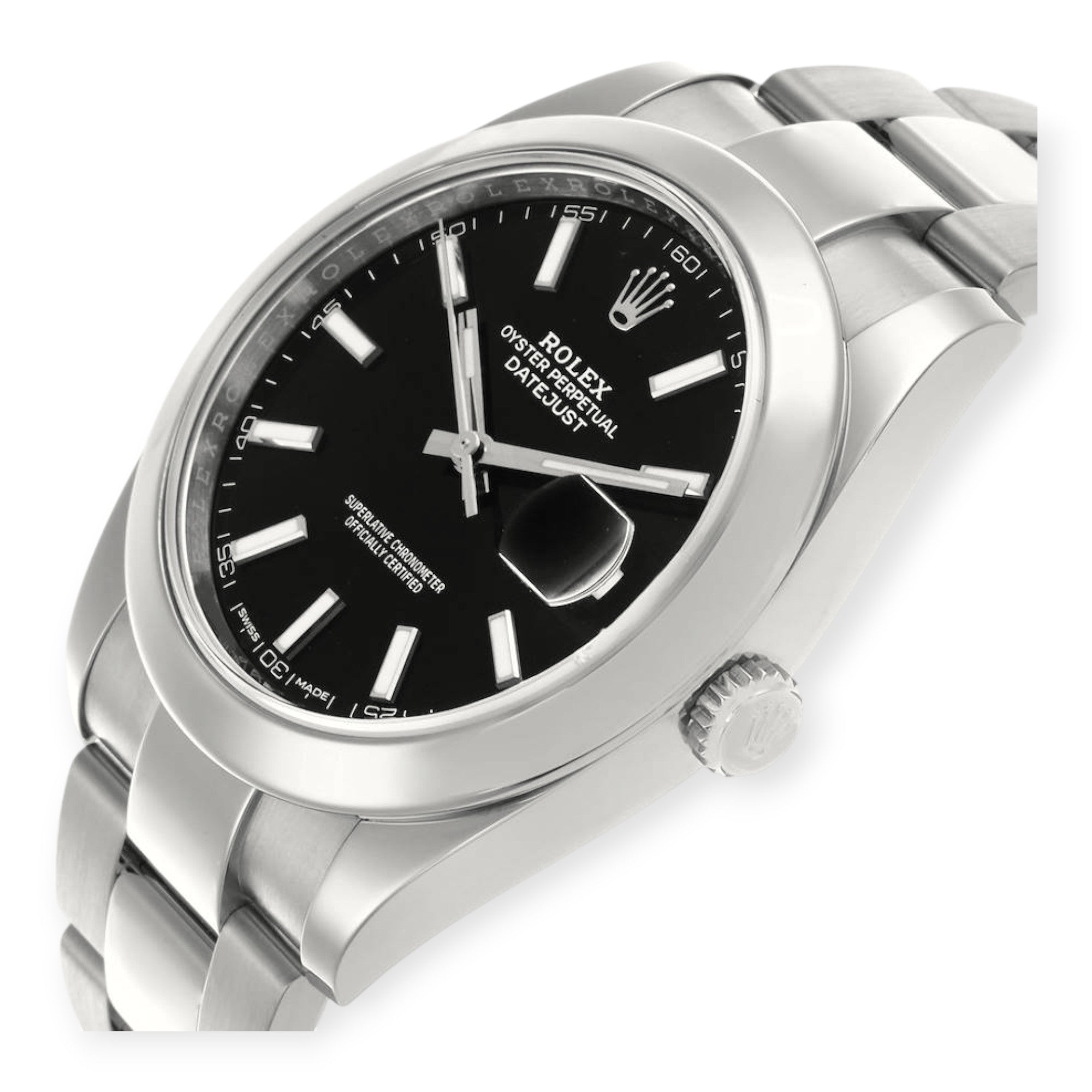 Rolex Datejust 126300 41MM Black Dial With Stainless Steel Oyster Bracelet-Rolex-JD Watches NY