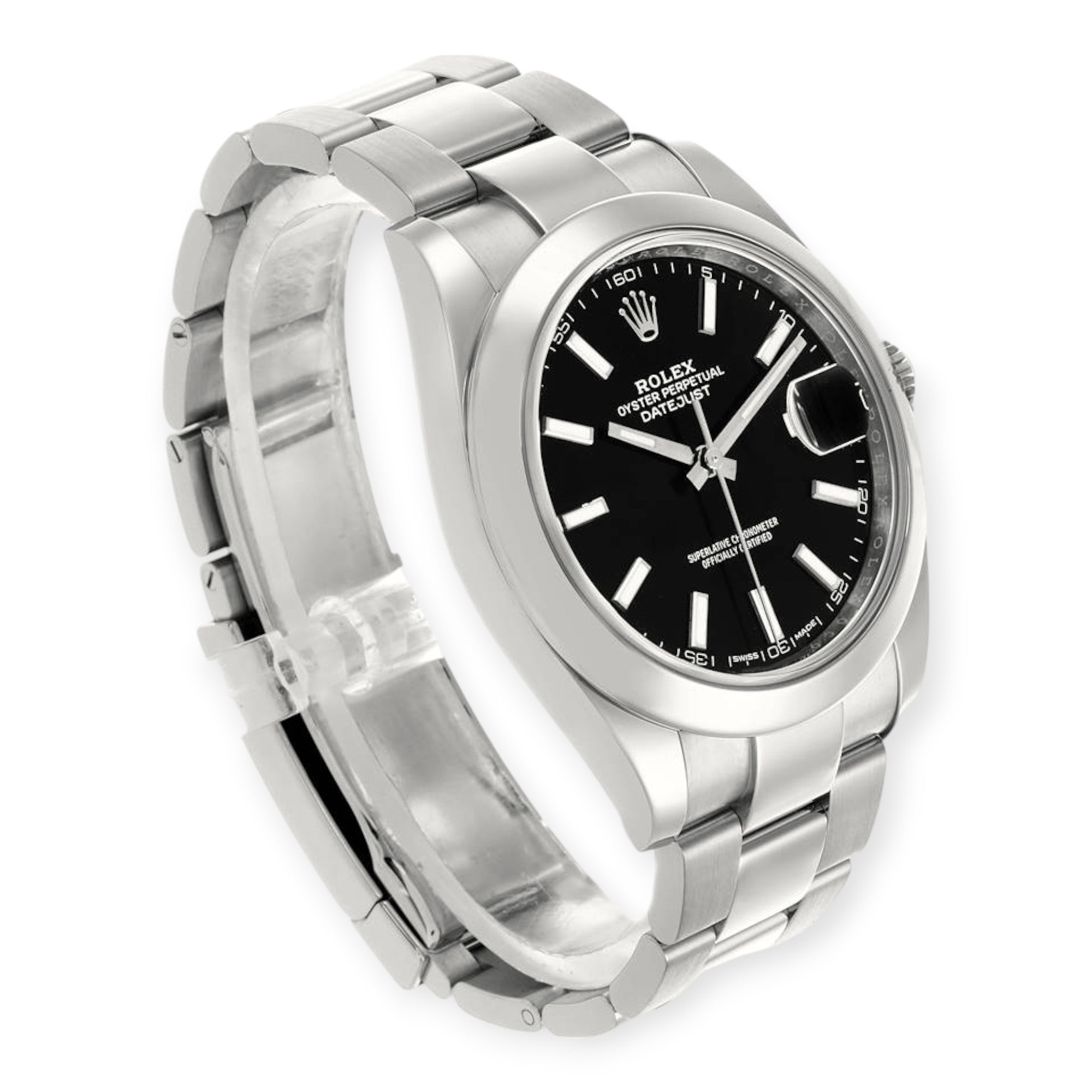 Rolex Datejust 126300 41MM Black Dial With Stainless Steel Oyster Bracelet-Rolex-JD Watches NY