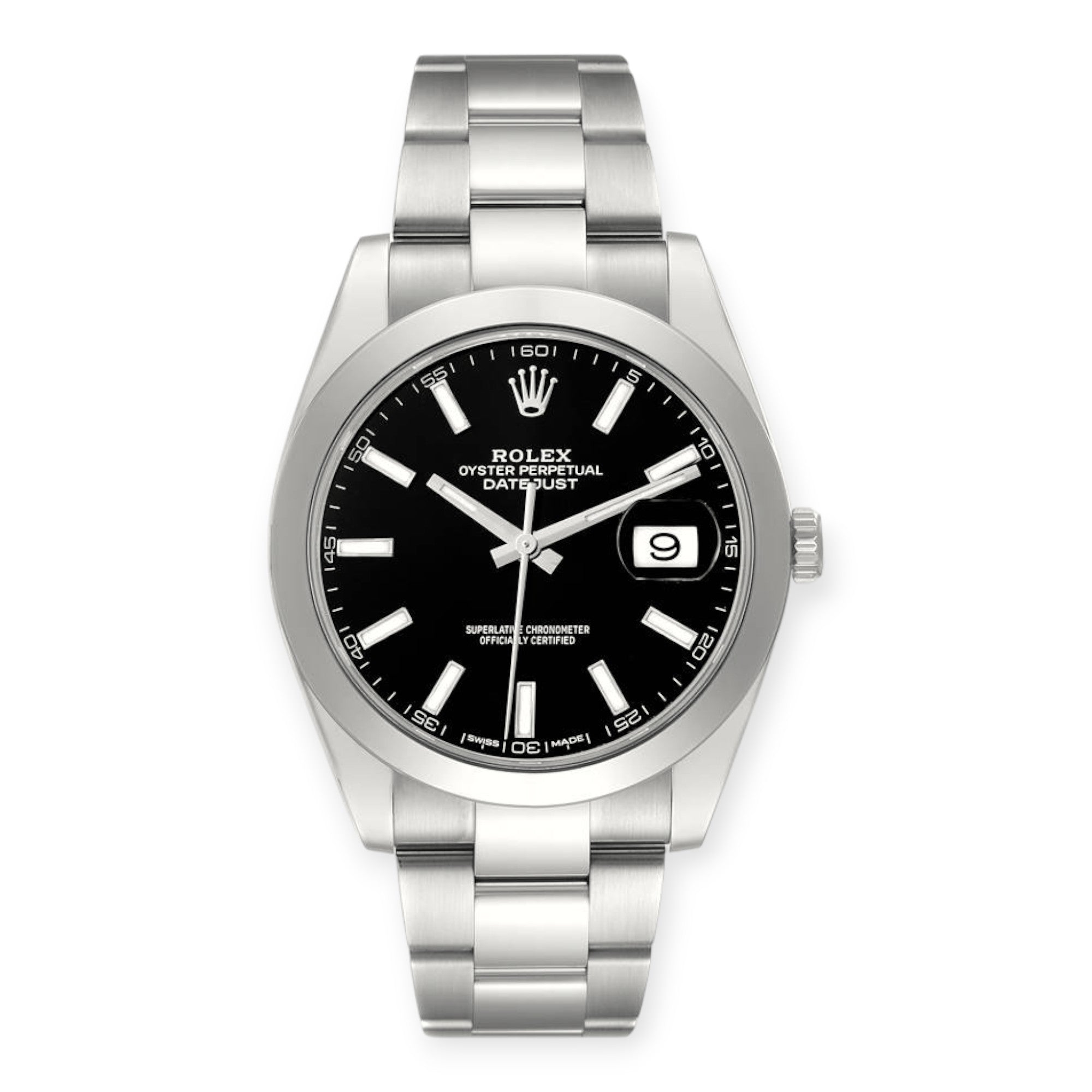 Rolex Datejust 126300 41MM Black Dial With Stainless Steel Oyster Bracelet-Rolex-JD Watches NY