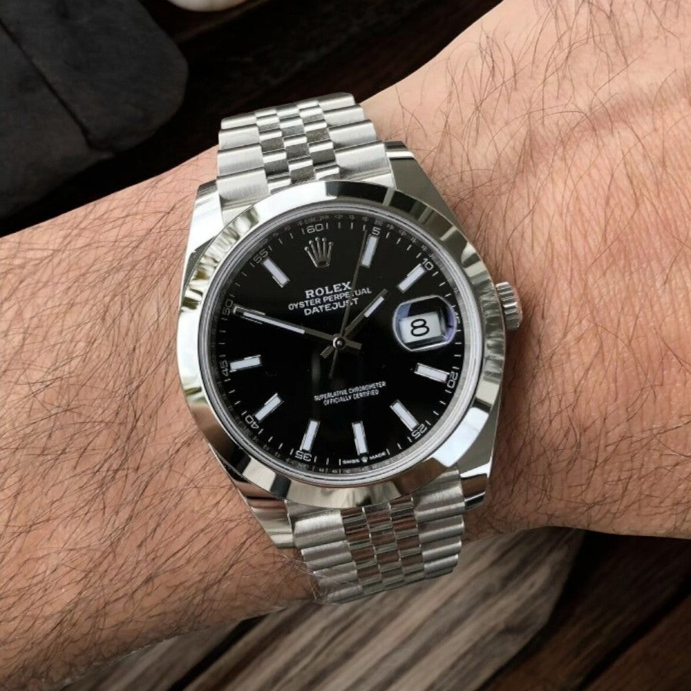 Rolex Datejust 126300 41mm Black Dial With Stainless Steel Bracelet-Rolex-JD Watches NY