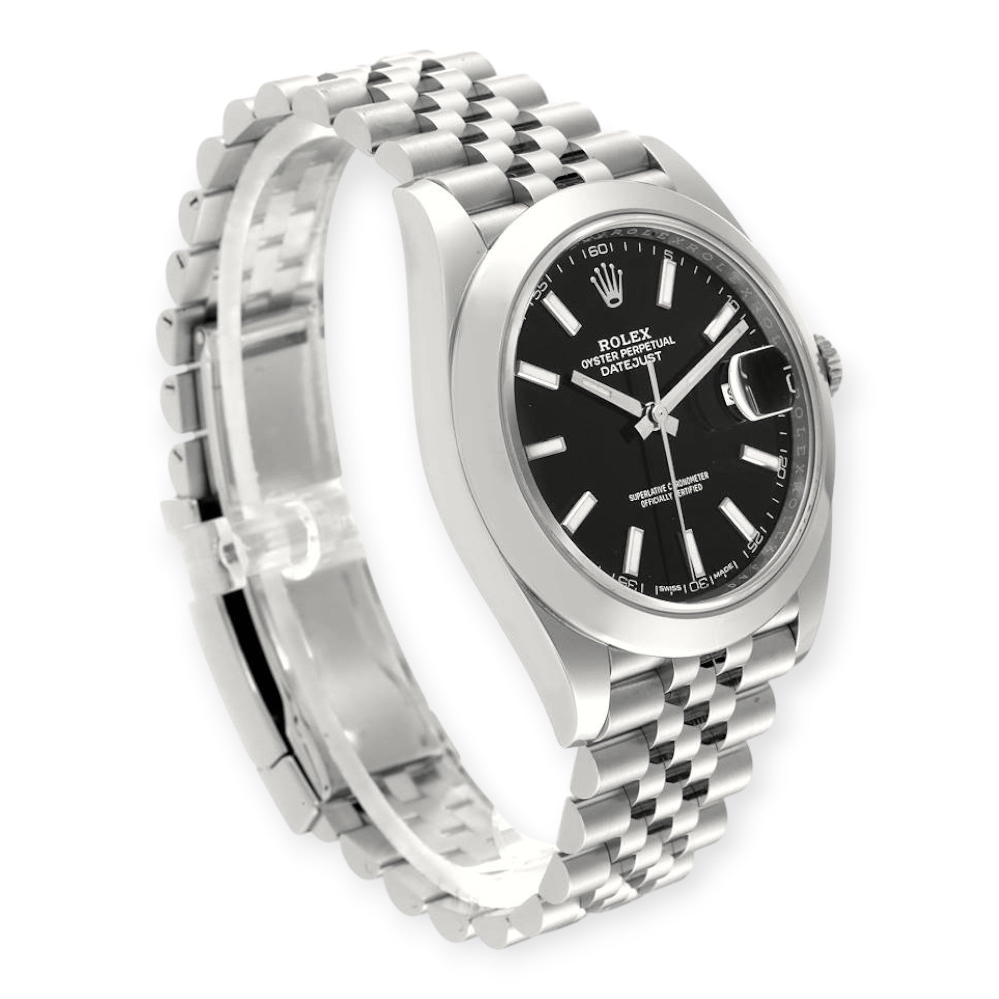 Rolex Datejust 126300 41mm Black Dial With Stainless Steel Bracelet-Rolex-JD Watches NY