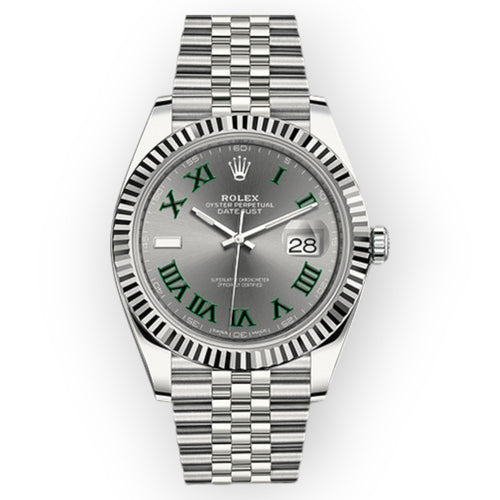 Rolex Datejust 126334 41mm Wimbledon Dial With Jubilee