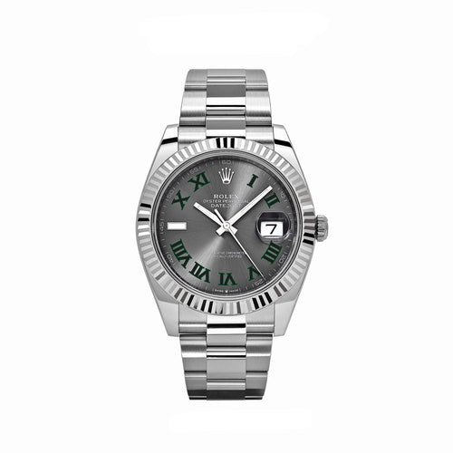 Rolex Datejust 126334 'Wimbledon' Stainless Steel Slate Dial Oyster