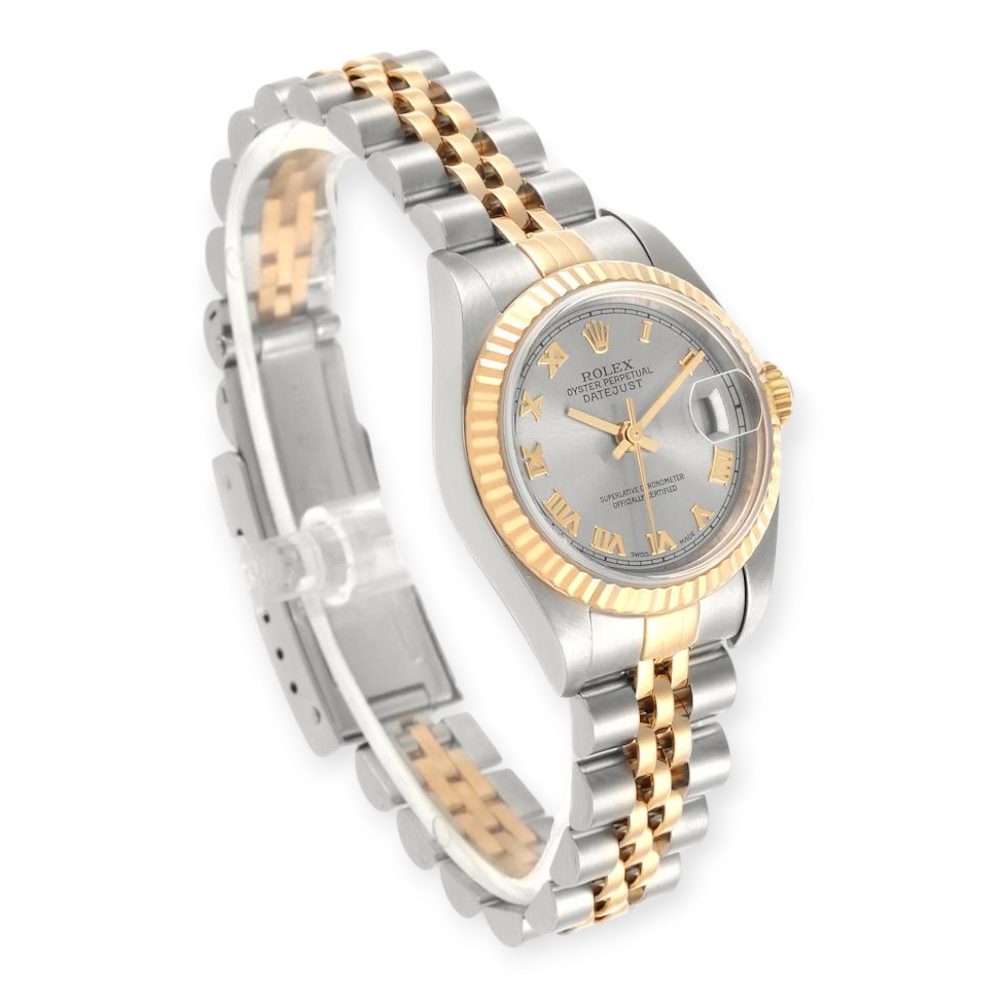 Rolex Datejust 26mm 79173 Steel Yellow Gold Silver Dial Ladies Watch-Rolex-JD Watches NY