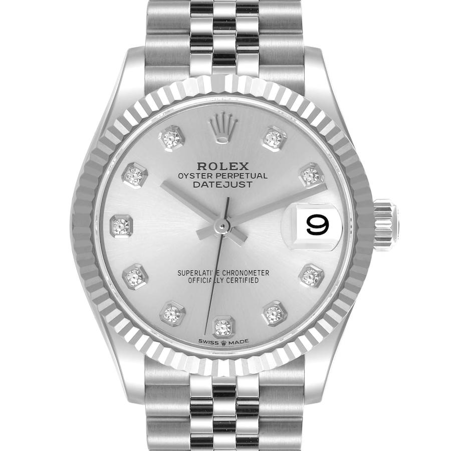Rolex Datejust 278274 31MM White Roman Dial With Oyster Bracelet-Rolex-JD Watches NY