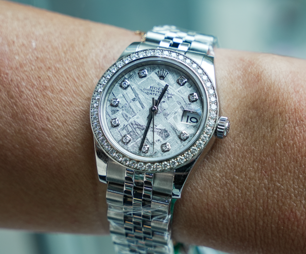 Rolex Datejust 31 – 178384, Stainless Steel Case with Meteorite Silver Diamond Dial, Jubilee Bracelet-Rolex-JD Watches NY