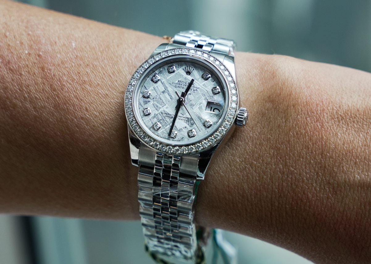 Pre-Owned Rolex Datejust 178384 Meteorite Diamond Dial – JD