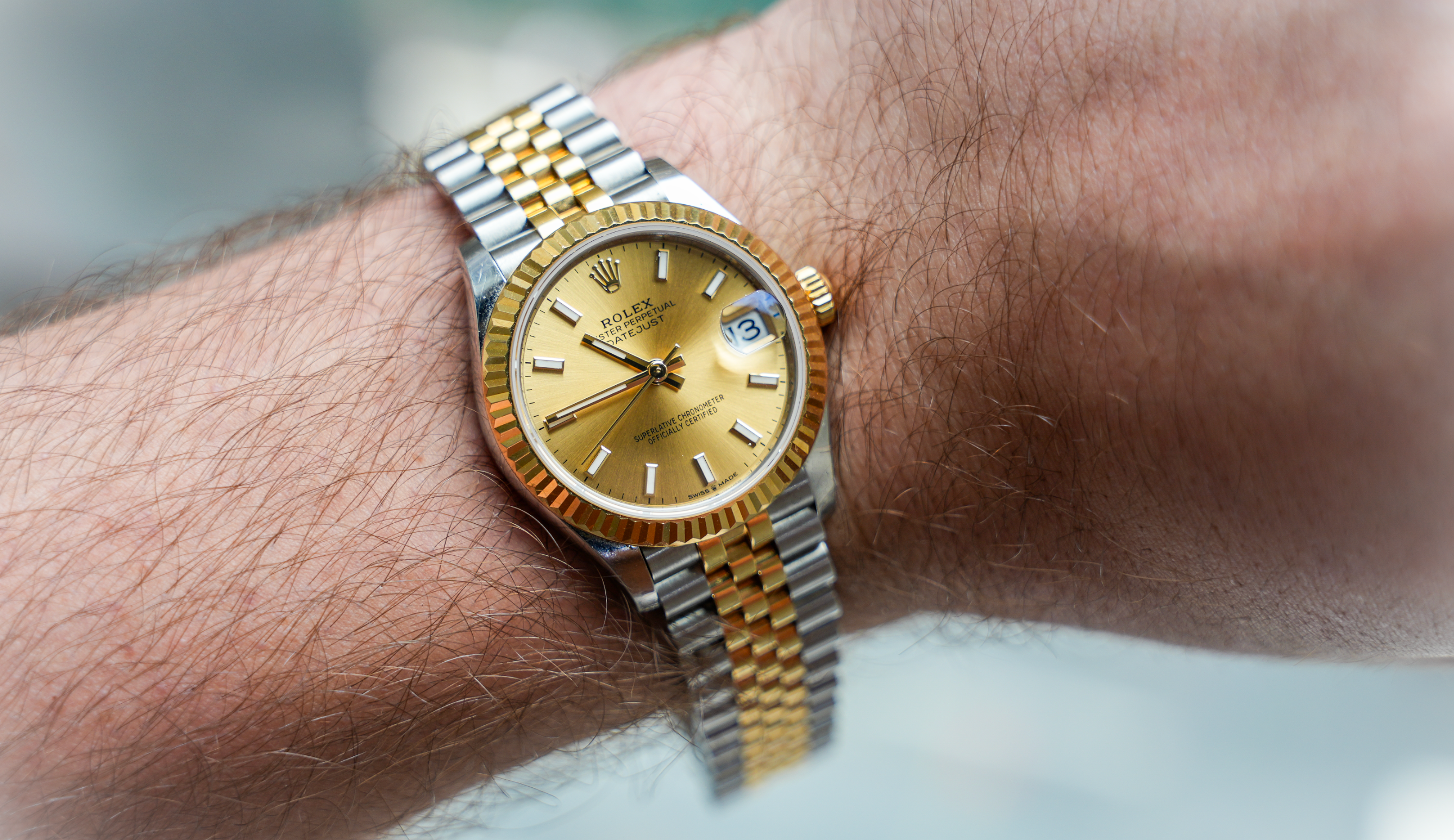 Rolex Datejust 31 Ref. 278273-0014 – Stainless Steel & 18k Yellow Gold, Champagne Dial: