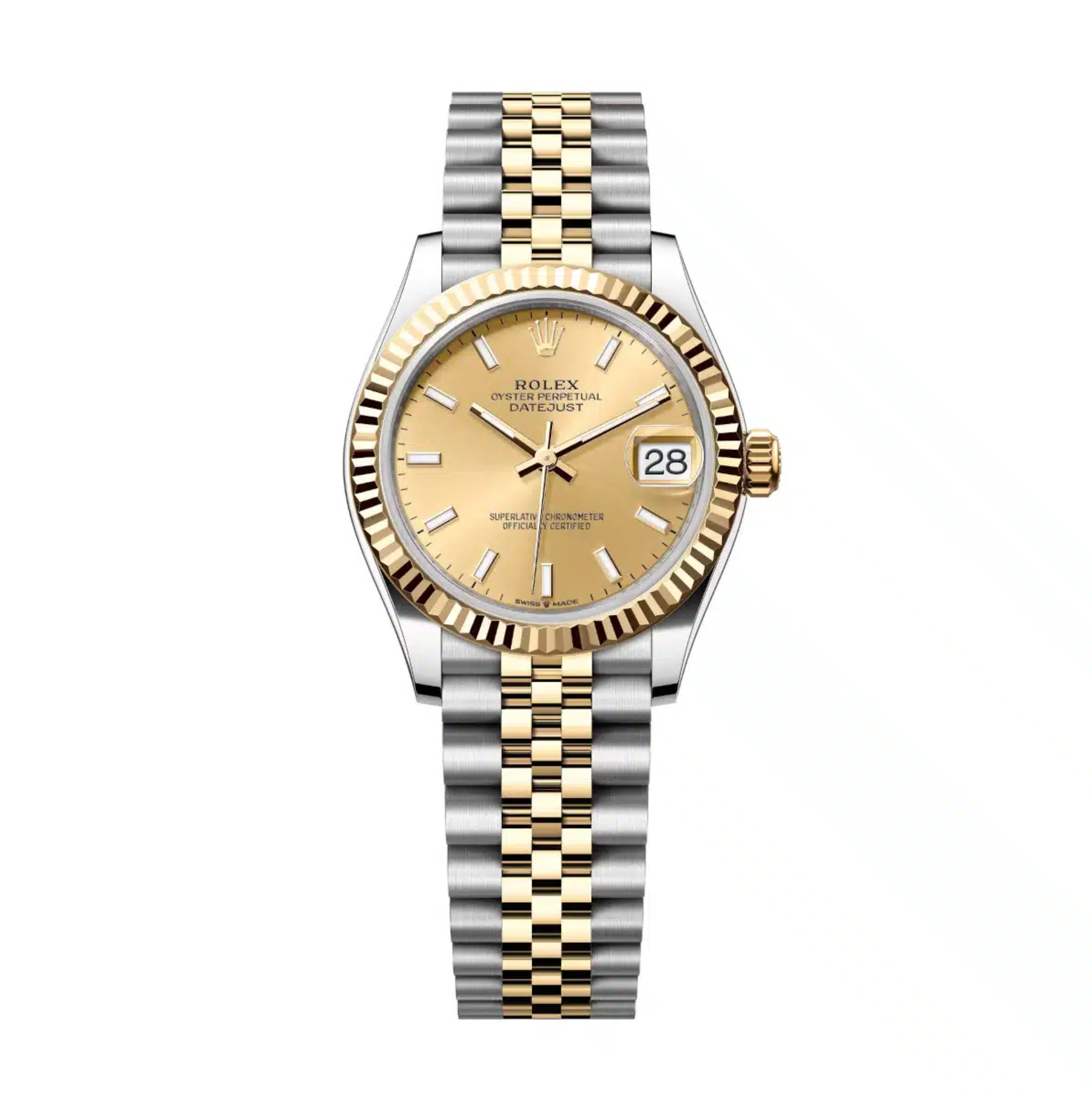 Rolex Datejust 31 Ref. 278273-0014 – Stainless Steel & 18k Yellow Gold, Champagne Dial: