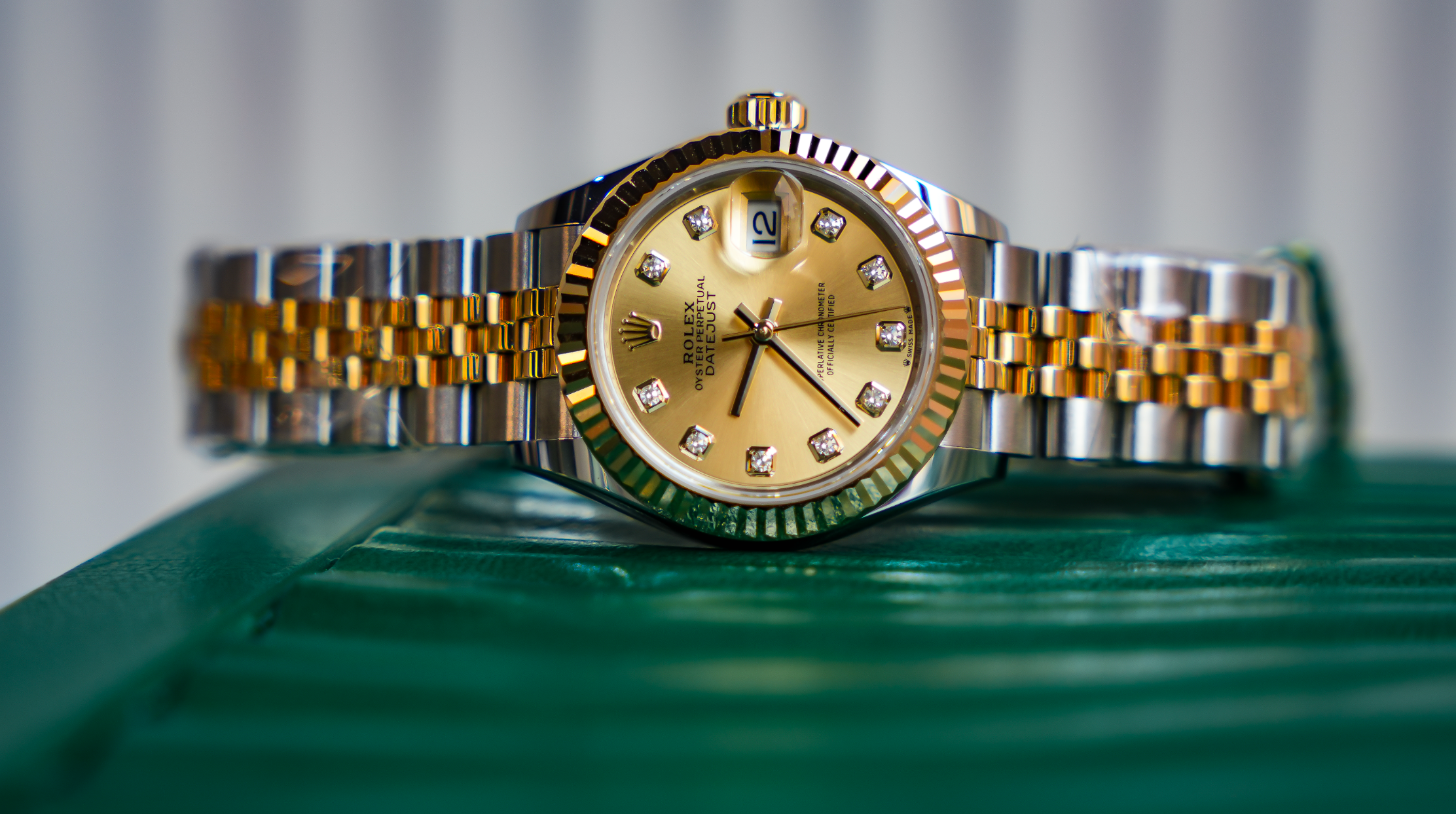 Rolex Datejust 31 – Yellow Rolesor Diamond Champagne Dial Ref. 278273-Rolex-JD Watches NY